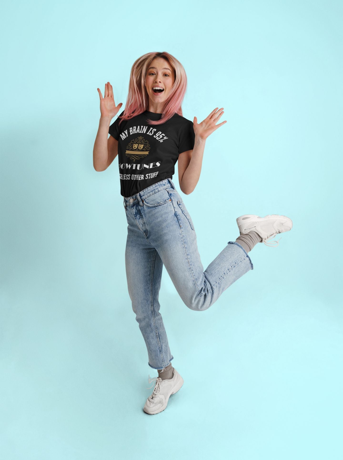 My Brain is 95% Showtunes Musical Theatre Women's T-Shirt