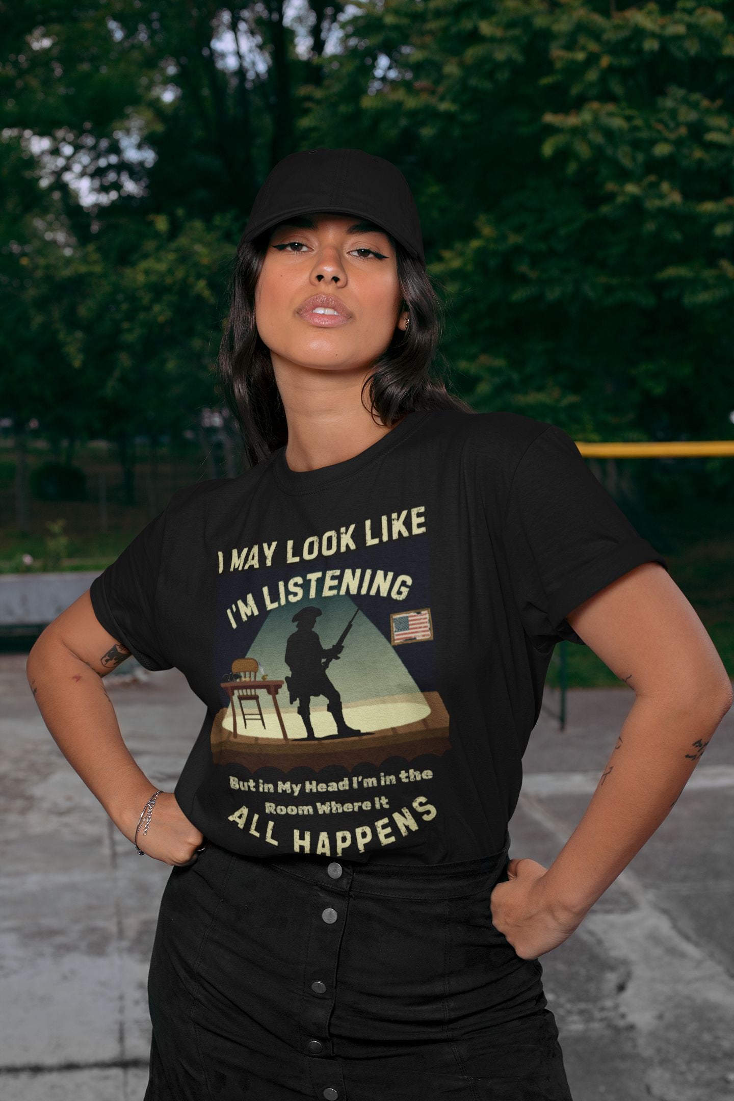 Men’s Theatre T-Shirt – "In the Room Where It Happens" Unisex Design