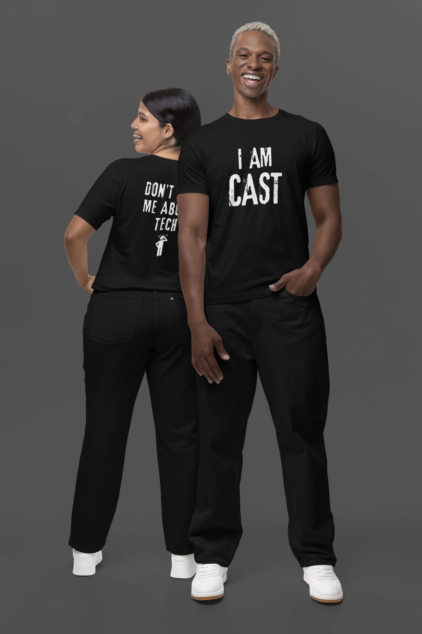 Men’s Theatre T-Shirt in Unisex Design – "I Am Cast, Don’t Ask Me About Tech