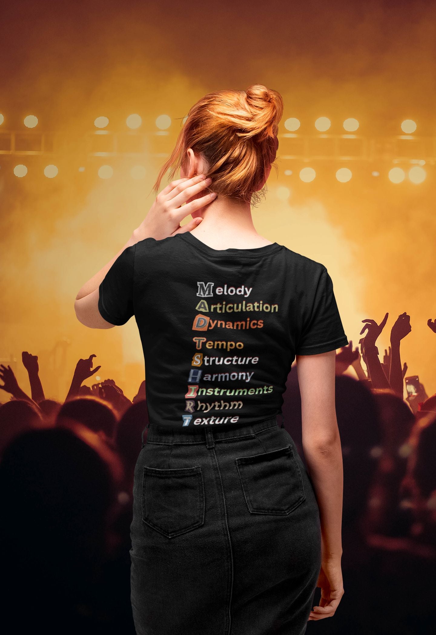 Women's "Mad T-shirt" Music Lovers’ Tee – M.A.D.T.S.H.I.R.T Design for Music Enthusiasts