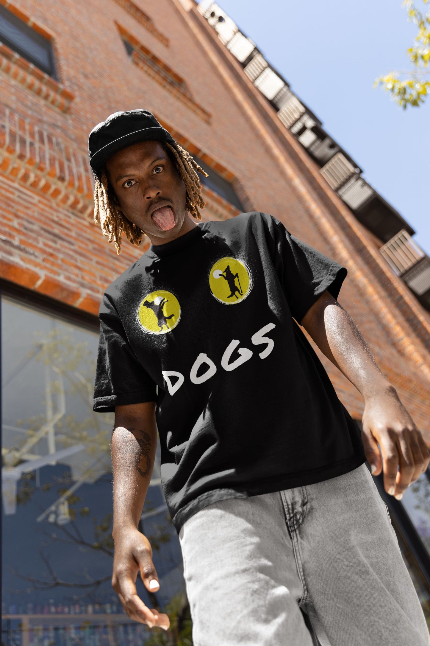 Paw-some Theatre-Inspired Men's T-Shirt – Unisex Design for Dog Lovers
