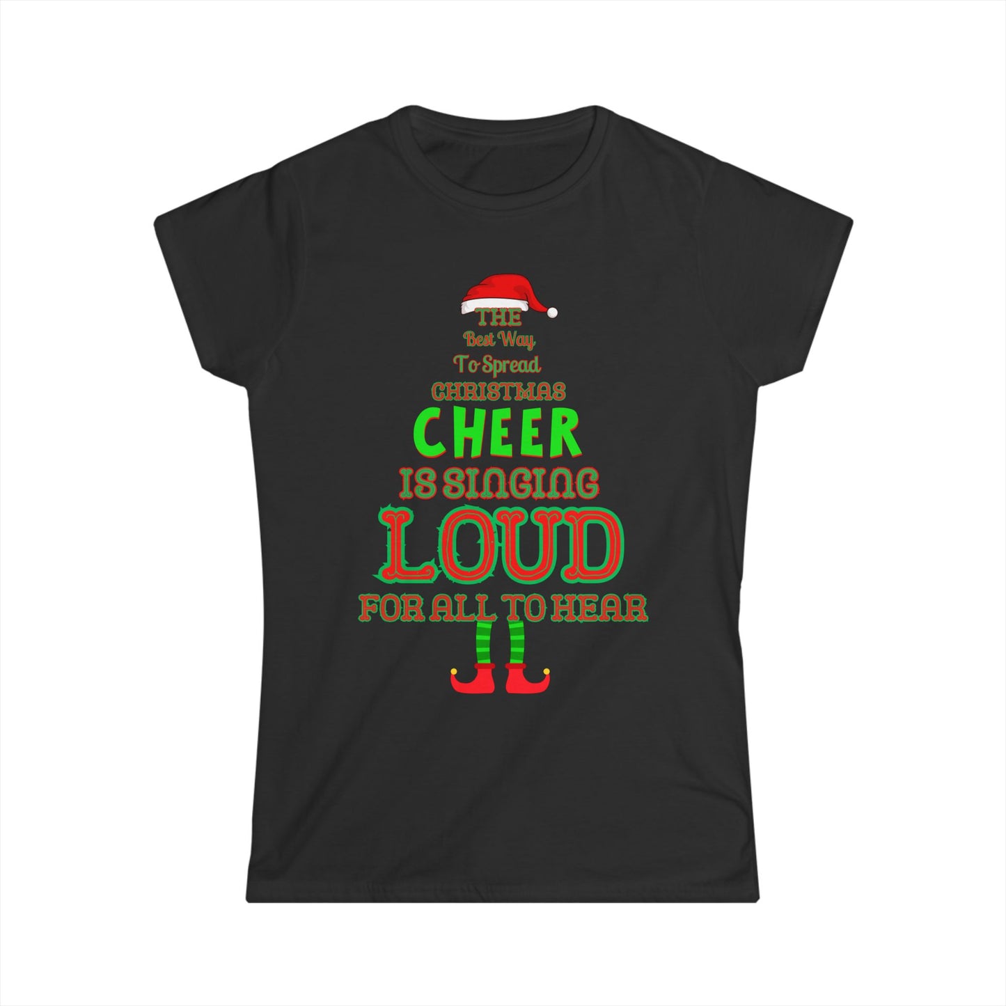 Festive Women’s T-Shirt for Singers – Spread Christmas Cheer with Style & Comfort