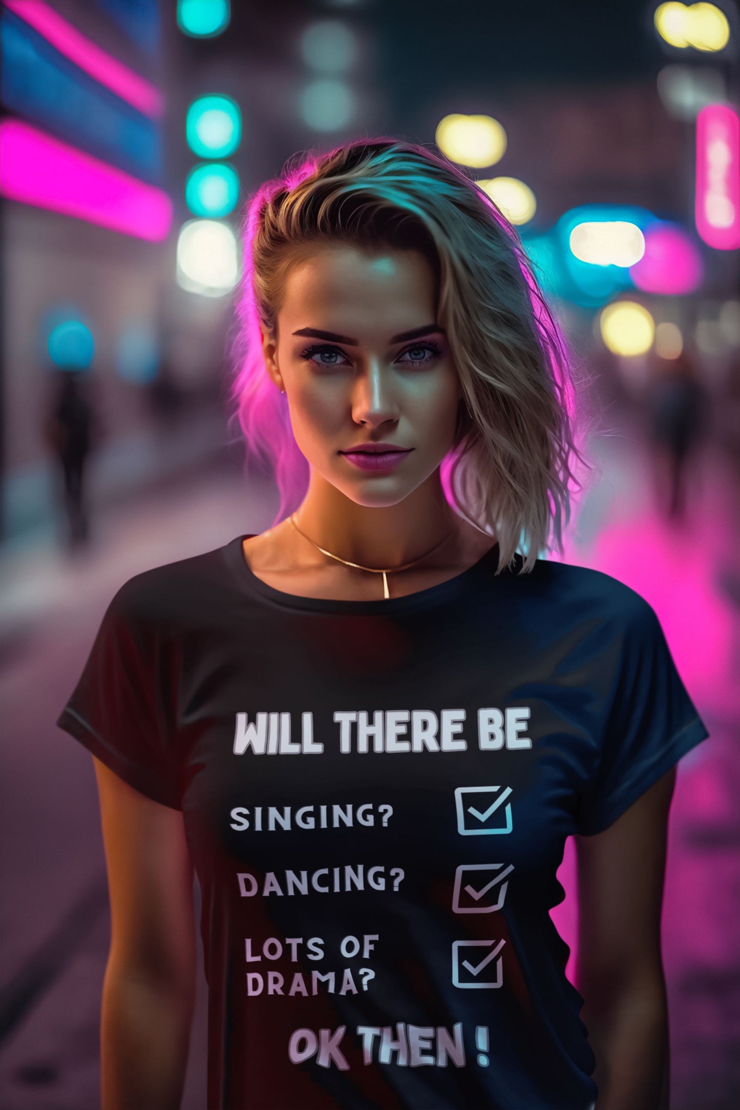 Women’s Theatre T-Shirt – Feminine Fit for Drama Seekers & Theatre Lovers, Softstyle Design