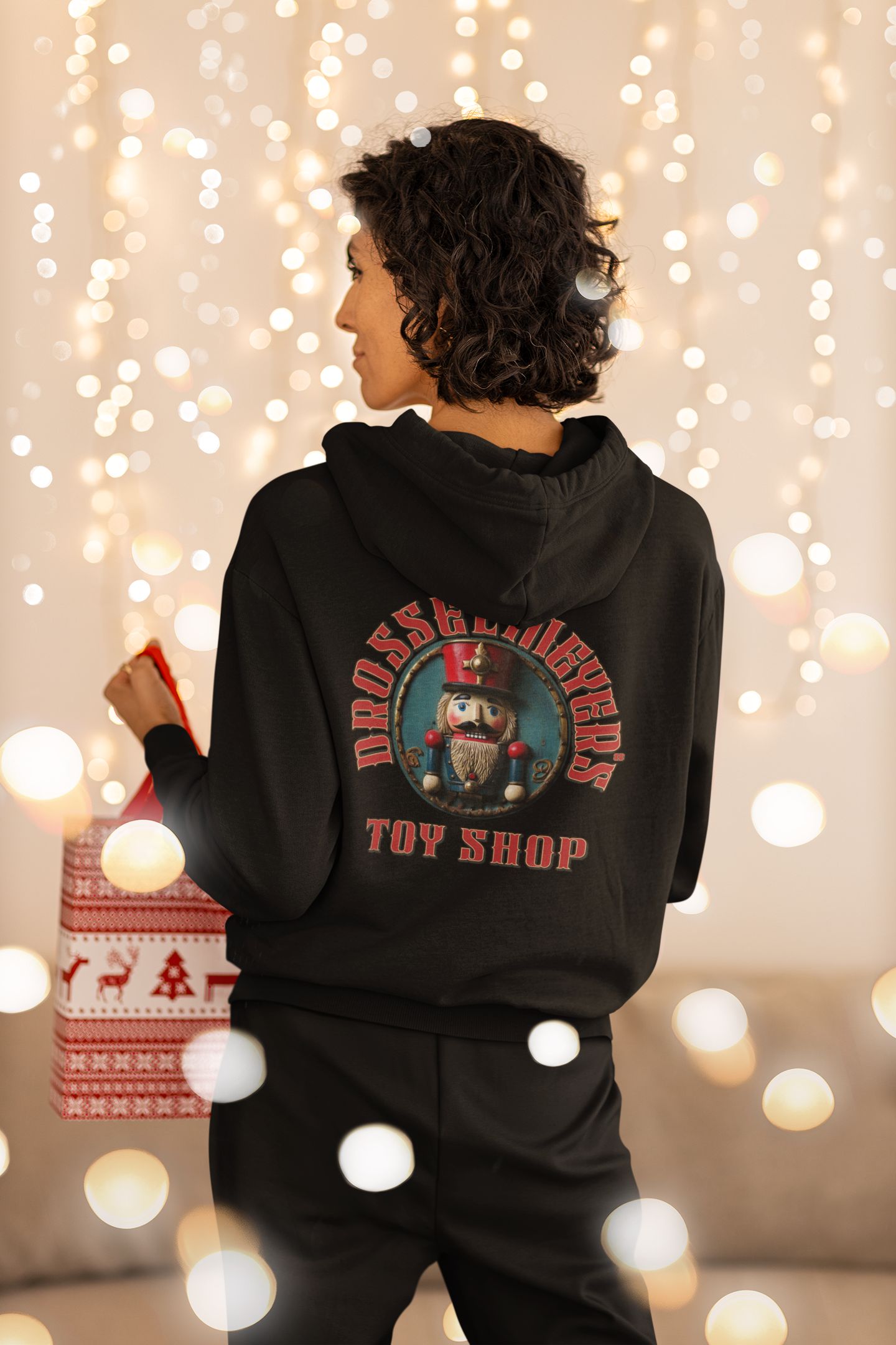 Drosselmeyer’s Toy Shop Women’s Hoodie – Vintage Nutcracker Design for Christmas & Ballet Lovers