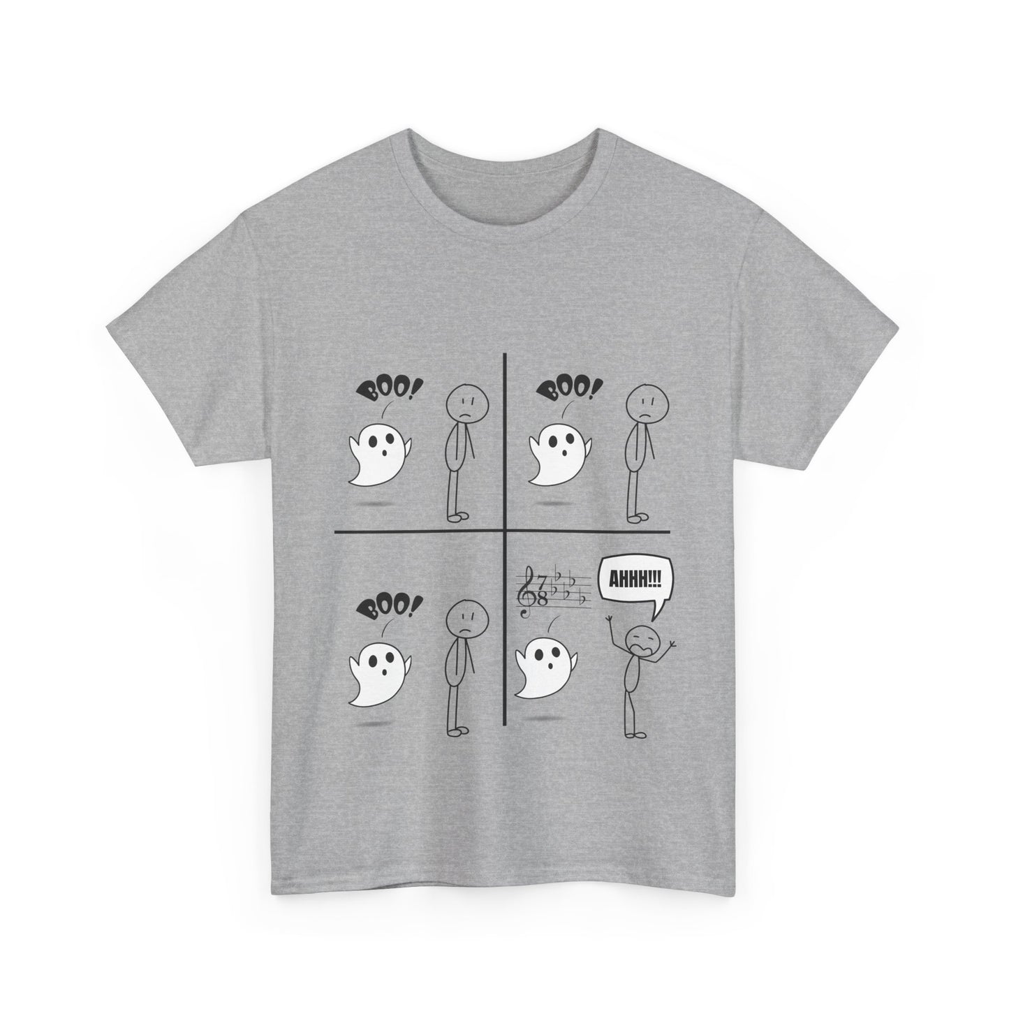 Men's Scary Time Signatures Men's T-shirt for Musicians – Terrifying Music Theory Design