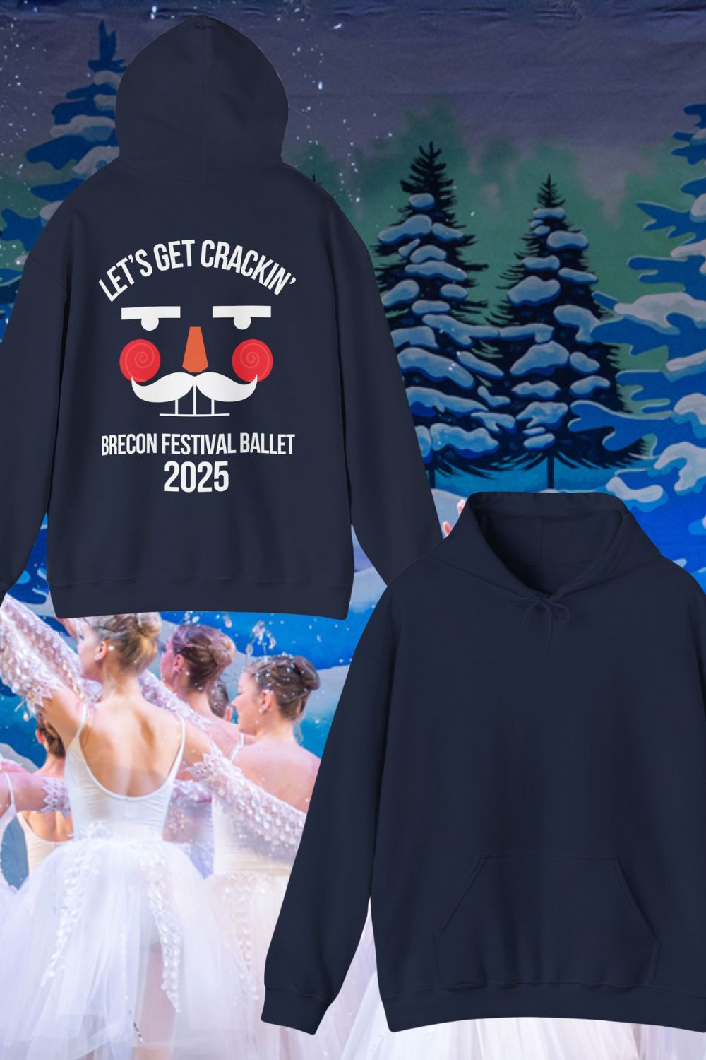 Let’s Get Crackin’ Back Print Hoodie – Brecon Festival Ballet