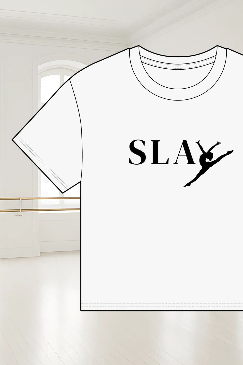 Women’s Organic Boxy Cropped Dance T-Shirt – SLAY Design