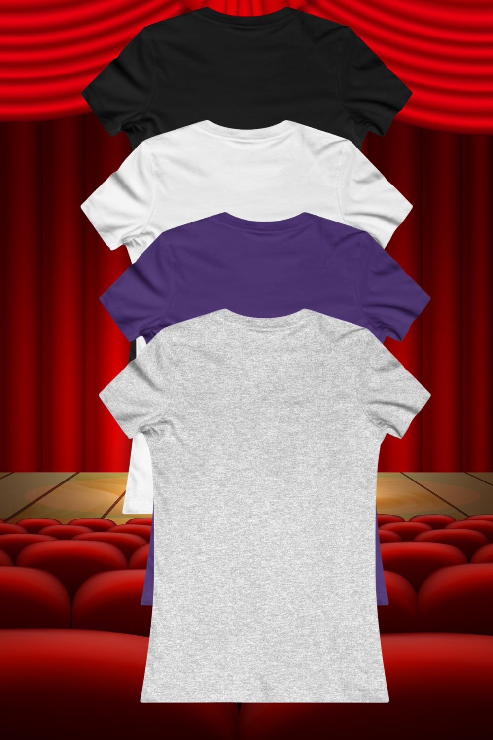 Women’s Theatre 50th Birthday T-Shirt – You’re 50. Awesome. Wow.