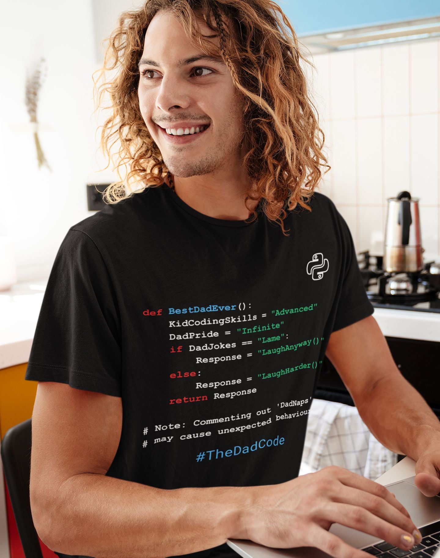 #TheDadCode Men's T-Shirt – The Perfect Father's Day Gift for Geeky Dads