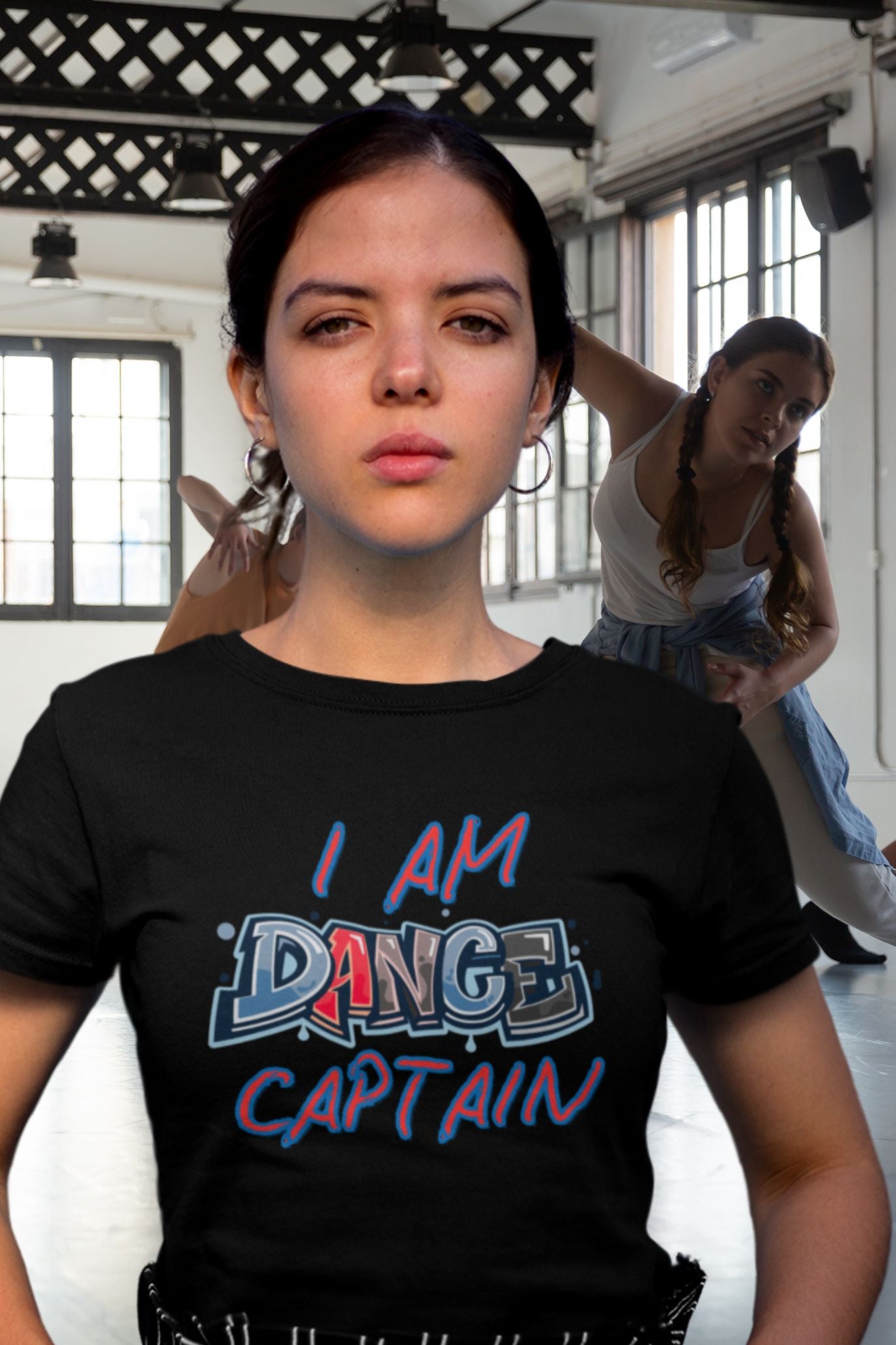 Women's Dance Captain T-Shirt – Bold Graffiti Design