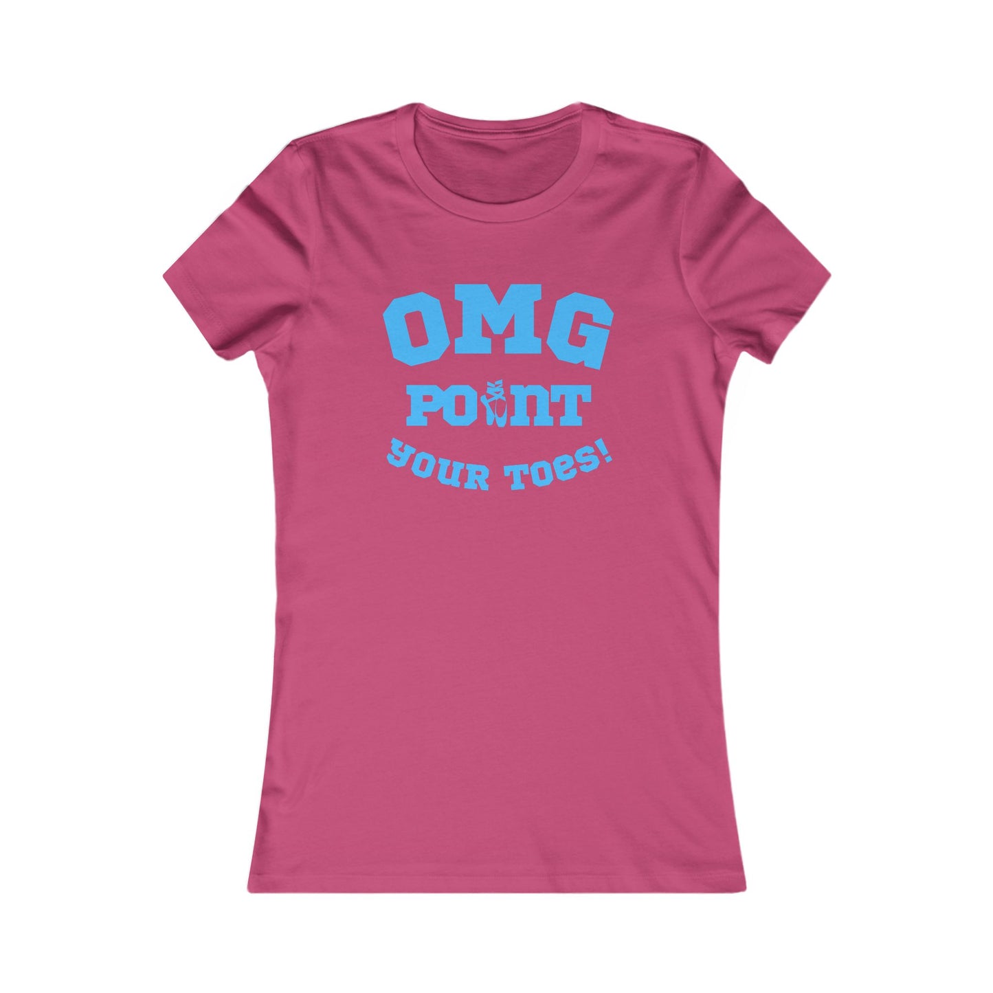 “OMG Point Your Toes” Women’s Dance T-Shirt – Ballet-Inspired Humour for Teachers & Dancers