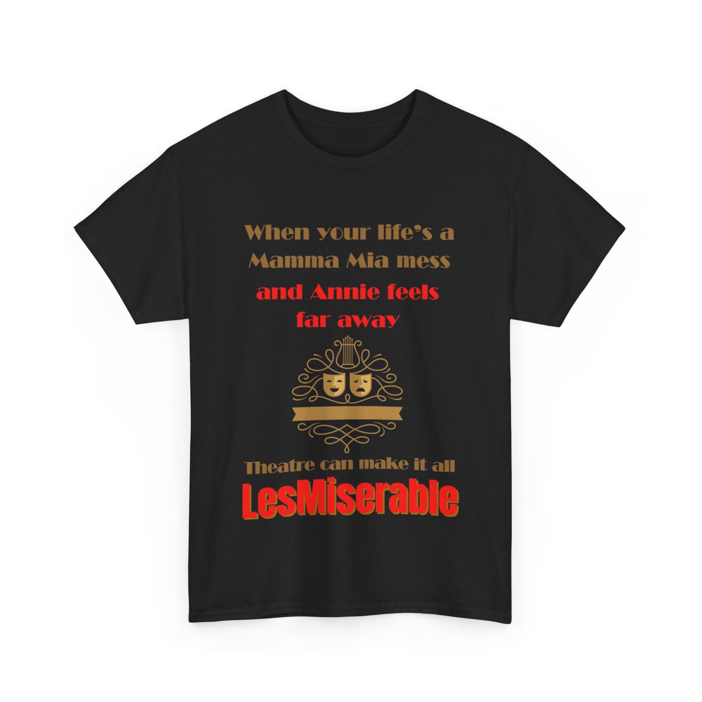 Men's "LesMiserable" Theatre T-Shirt – Unisex Fit for Musical Fans