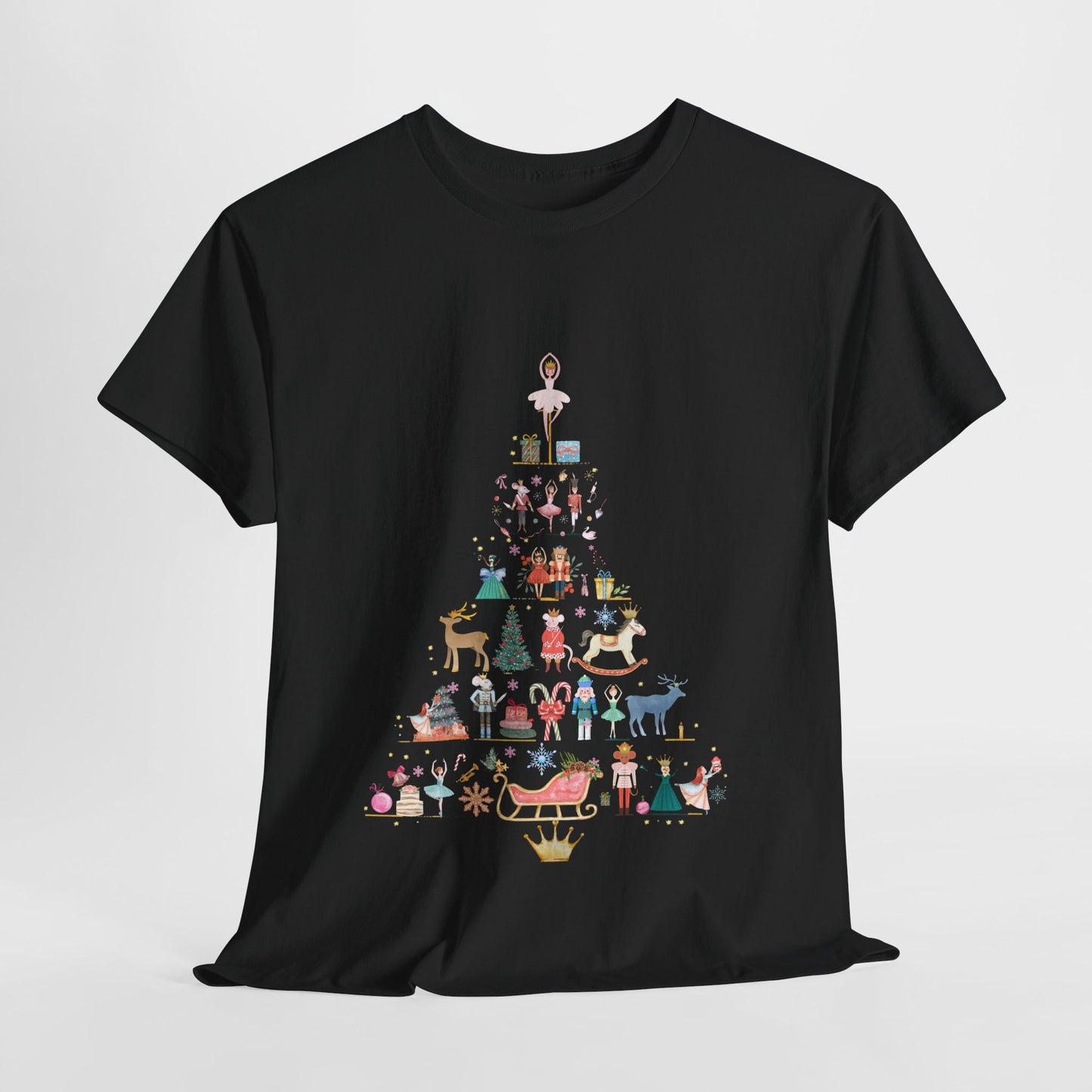 Nutcracker Tree Silhouette Women's T-Shirt – Theatre Christmas Unisex Design