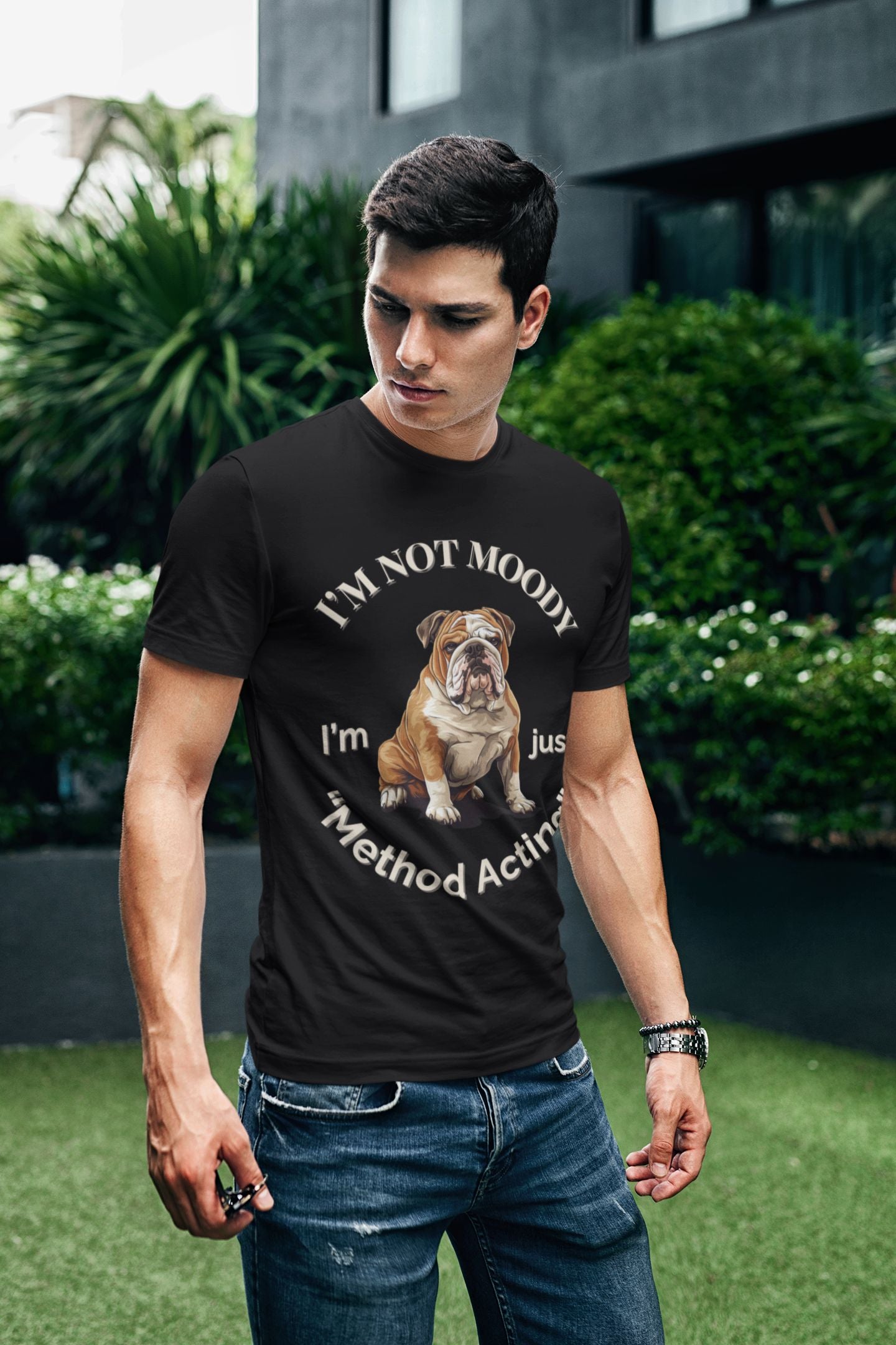 "I’m Not Moody, I’m Just Method Acting" Men's Unisex T-Shirt – Perfect for Actors