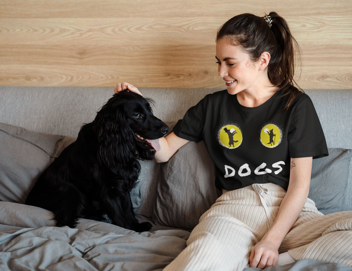 Paw-some Theatre-Inspired Men's T-Shirt – Unisex Design for Dog Lovers