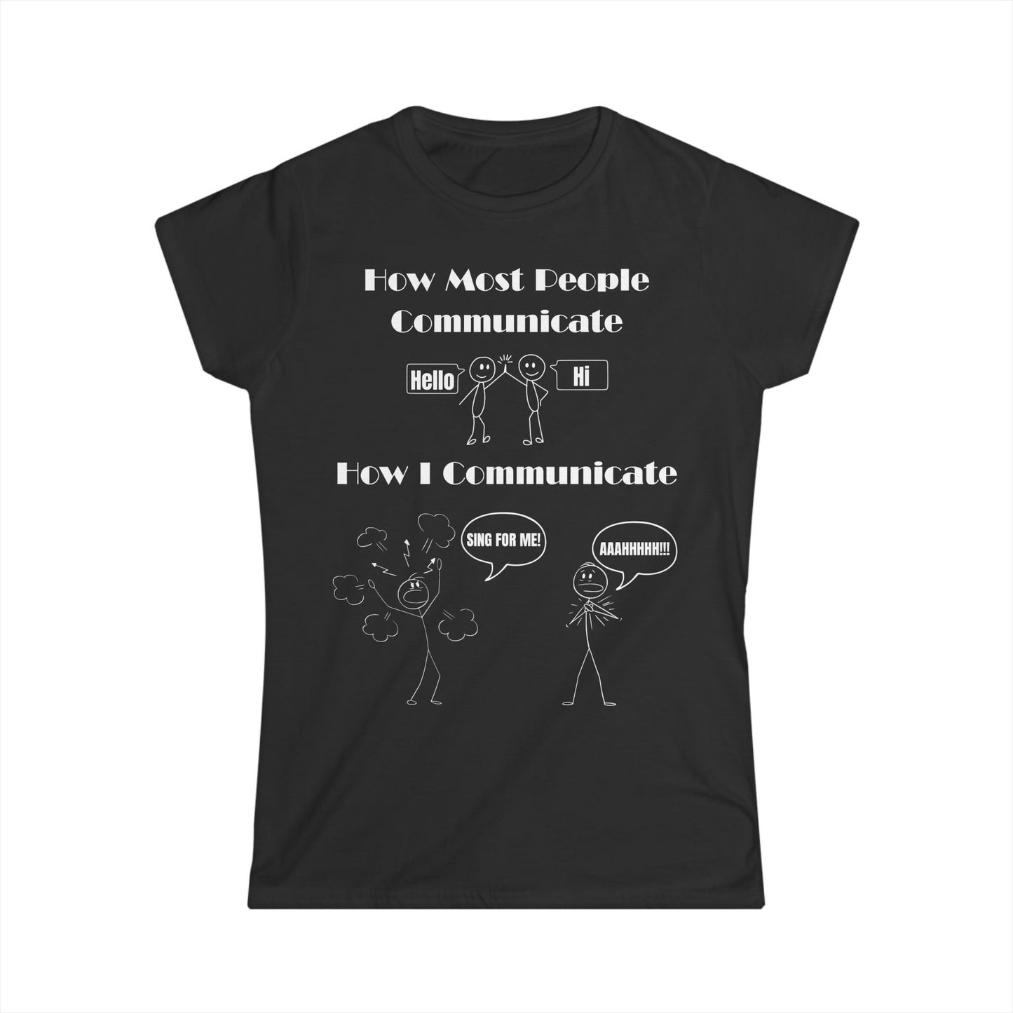 Women's T-Shirt "Theatre Voices" – Musical Theatre Design for Performers & Fans