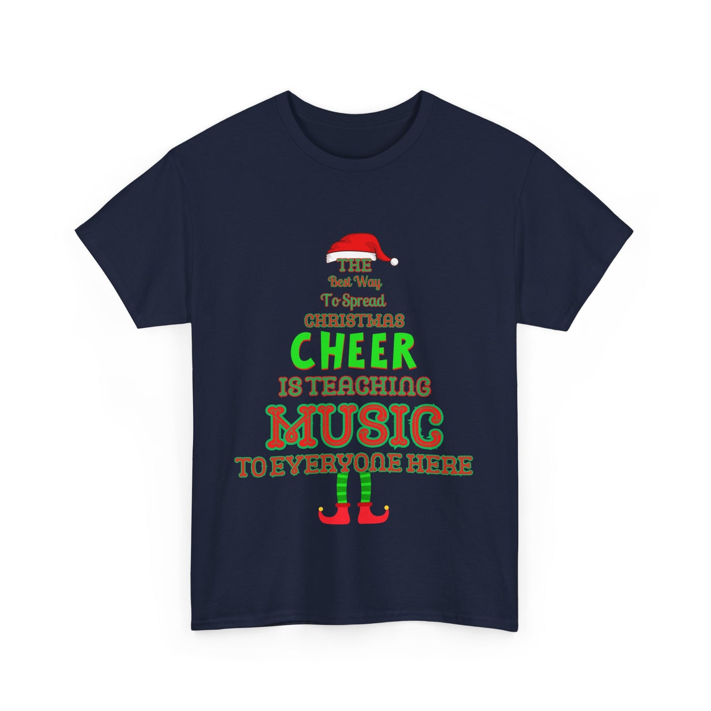 The Perfect Men’s T-Shirt for Music Teachers – Festive Christmas Cheer