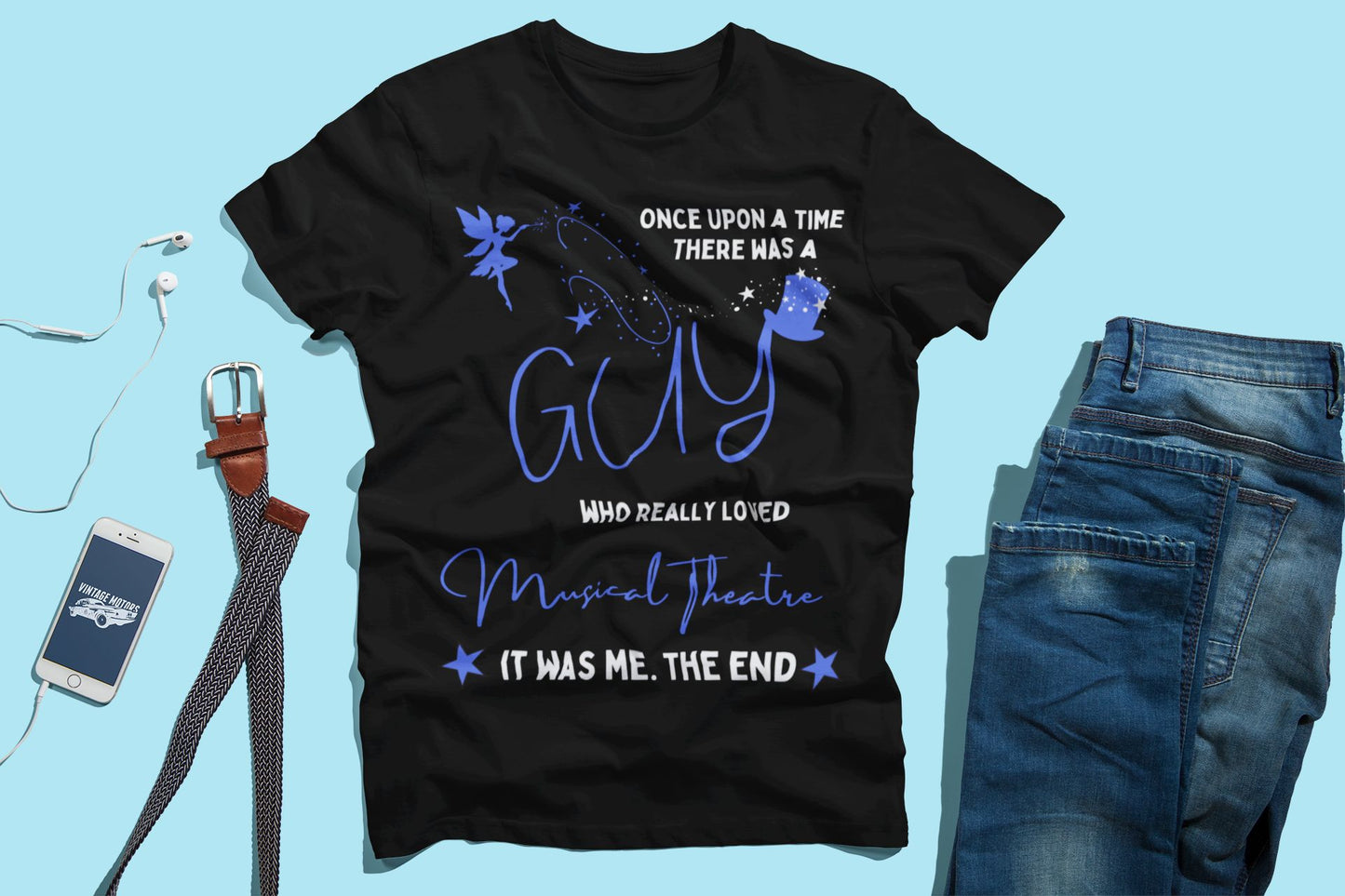 Once Upon a Time Musical Theatre Lover's T-shirt for Guys – Perfect for Theatre Enthusiasts