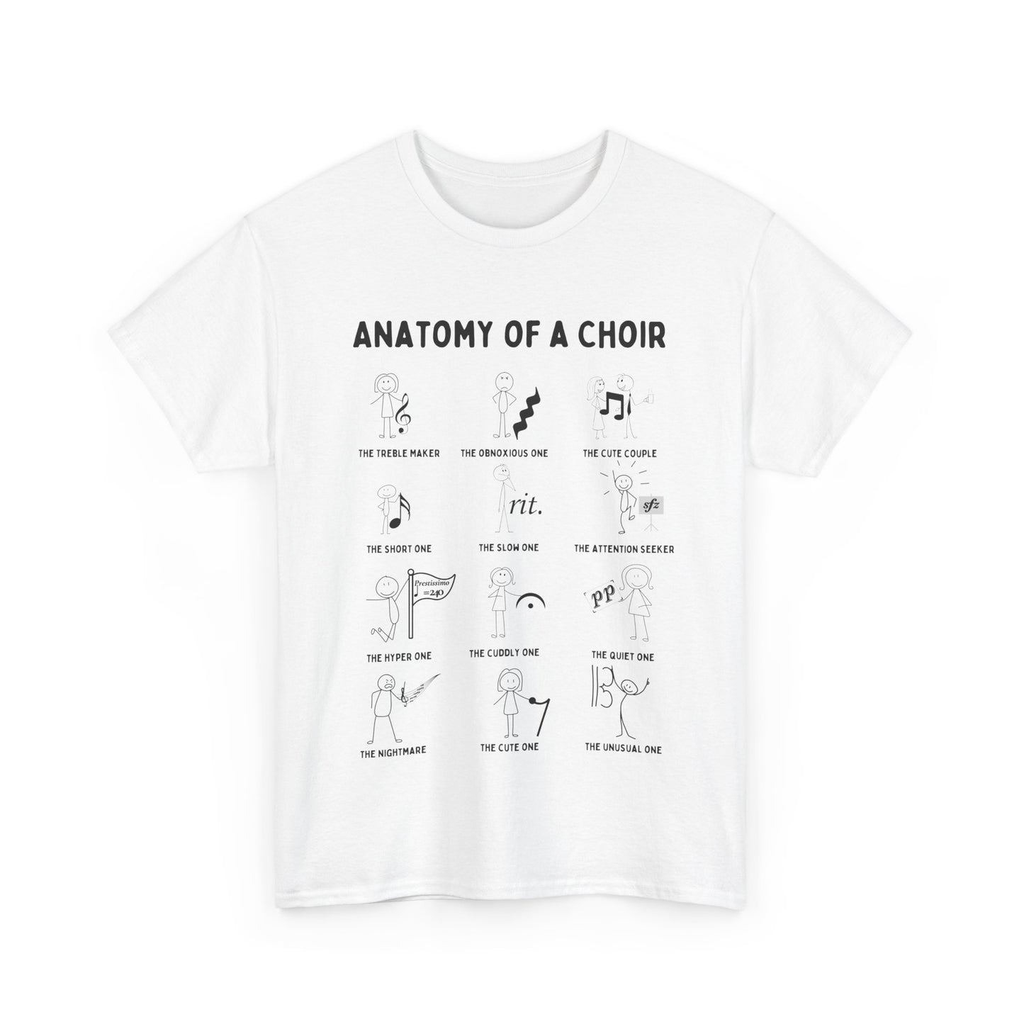 Men's Choir T-Shirt – Funny Unisex Design for Singers & Theatre Lovers
