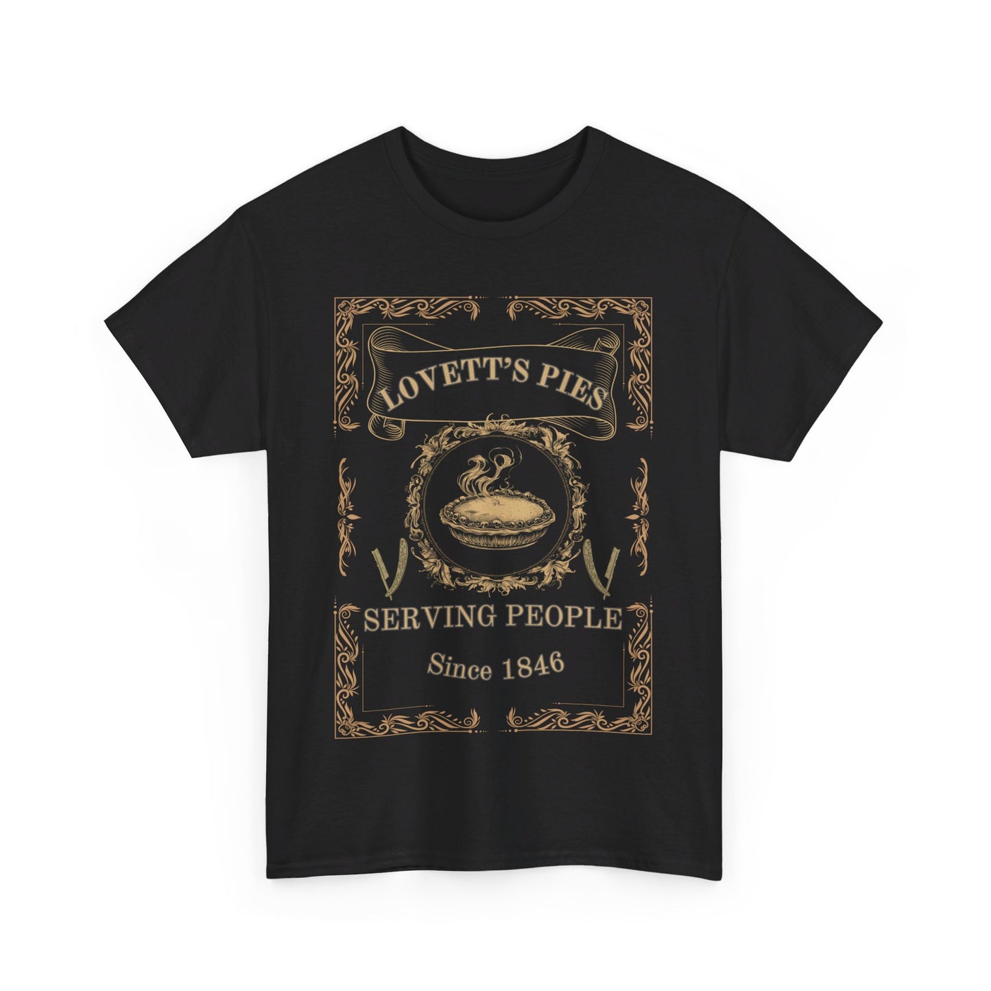 Lovett's Pies Men's T-Shirt – Victorian Gothic Style for Theatre Lovers