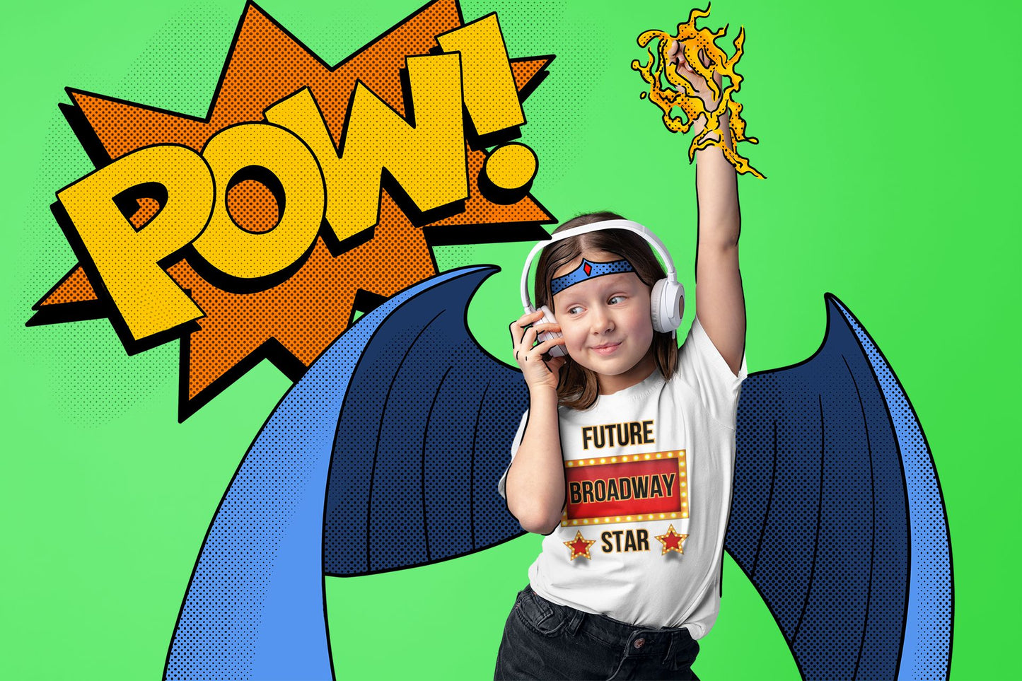"Future Broadway Star" Kids' T-Shirt – Perfect for Aspiring Performers, Theatre Kids & Stage School Students