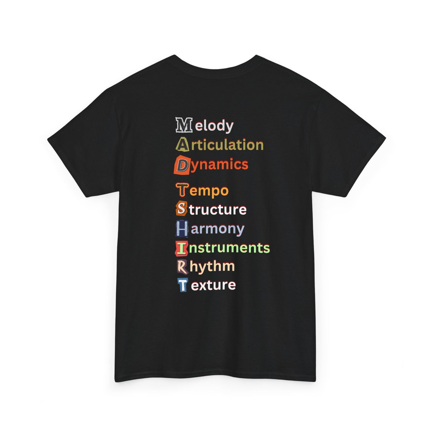 Men’s Musical "Mad T-shirt" - Unisex Design, Perfect for Music Lovers