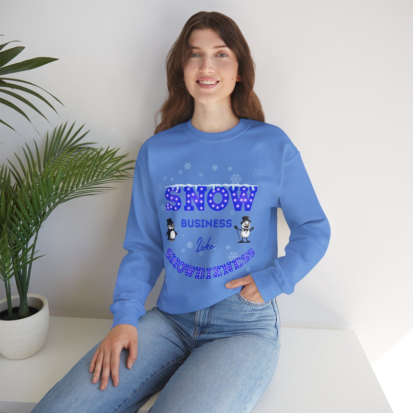 Women's Showbiz Christmas Sweatshirt – Festive Theatre Collection