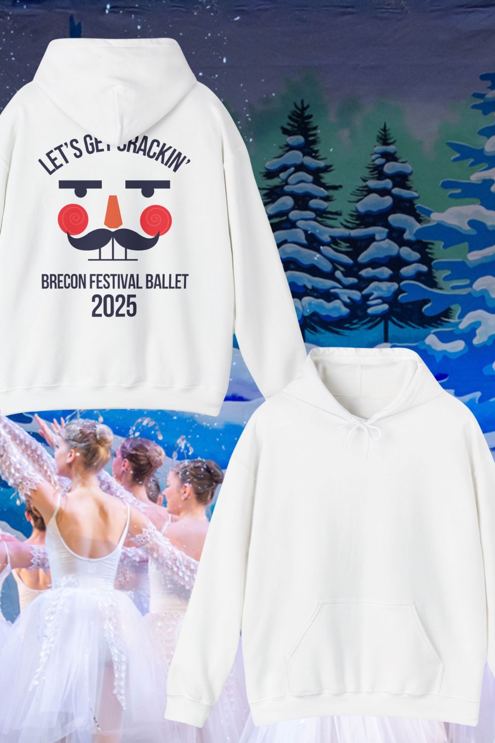 Let’s Get Crackin’ Back Print Hoodie – Brecon Festival Ballet