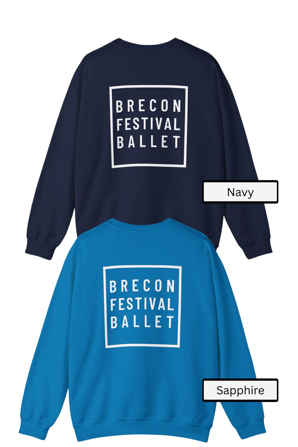Brecon Festival Ballet Logo Back Print Sweatshirt – Unisex Supporter Style