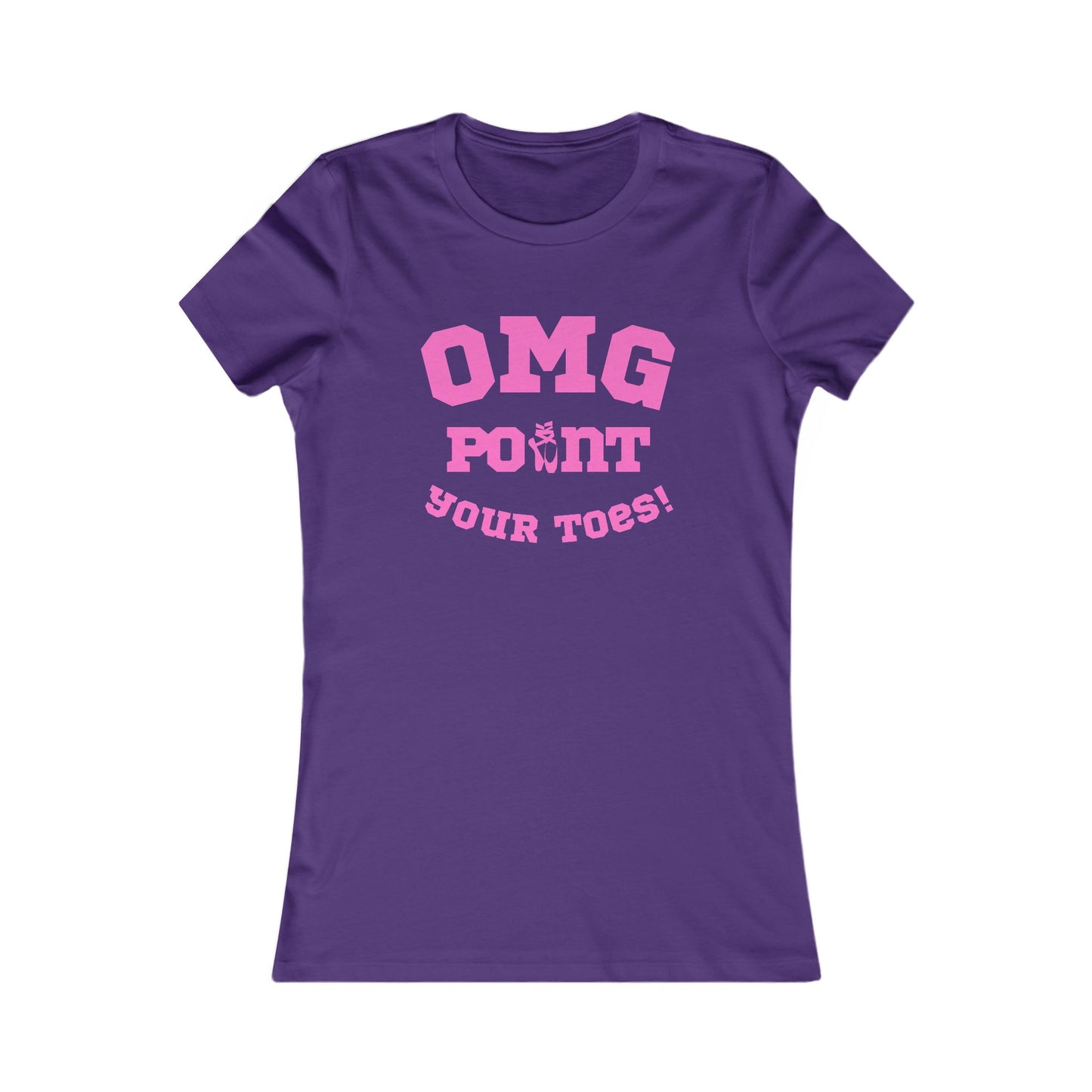 “OMG Point Your Toes” Women’s Dance T-Shirt – Ballet-Inspired Humour for Teachers & Dancers