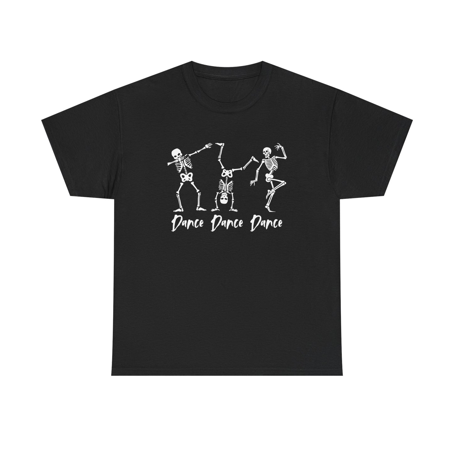 Dance Dance Dance Skeleton T-Shirt – Unisex Black Cotton T-Shirt for Dancers