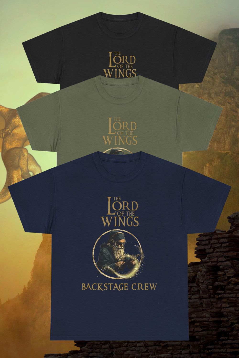 Backstage Crew T-Shirt – Lord of the Wings Theatre Tech Design | Men's (Unisex Fit)