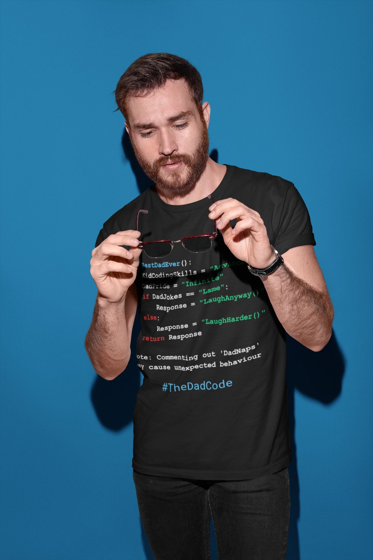 #TheDadCode Men's T-Shirt – The Perfect Father's Day Gift for Geeky Dads