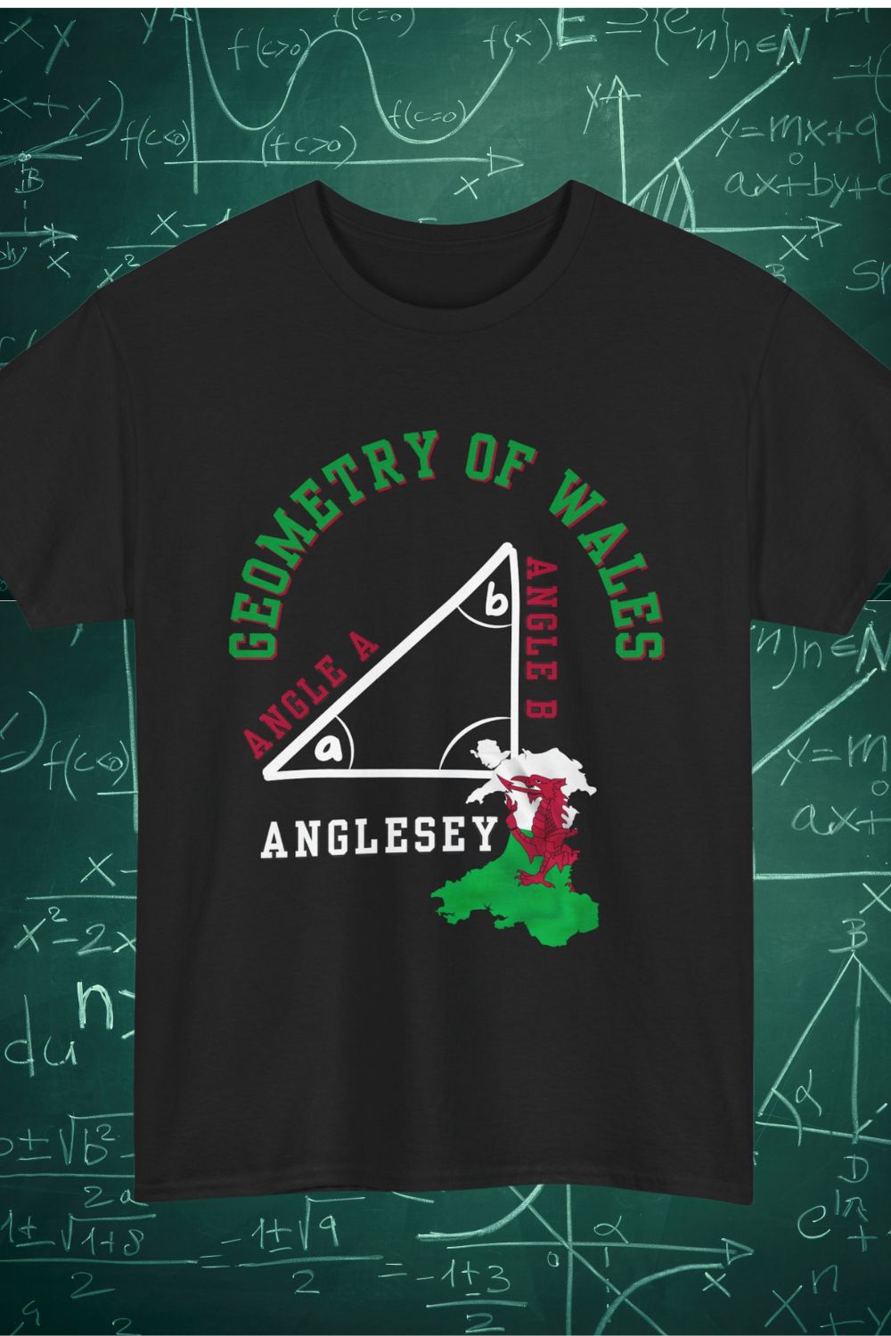 Angle A + Angle B = Anglesey T-Shirt – STEM Wales Gift (Men’s/Unisex Fit)