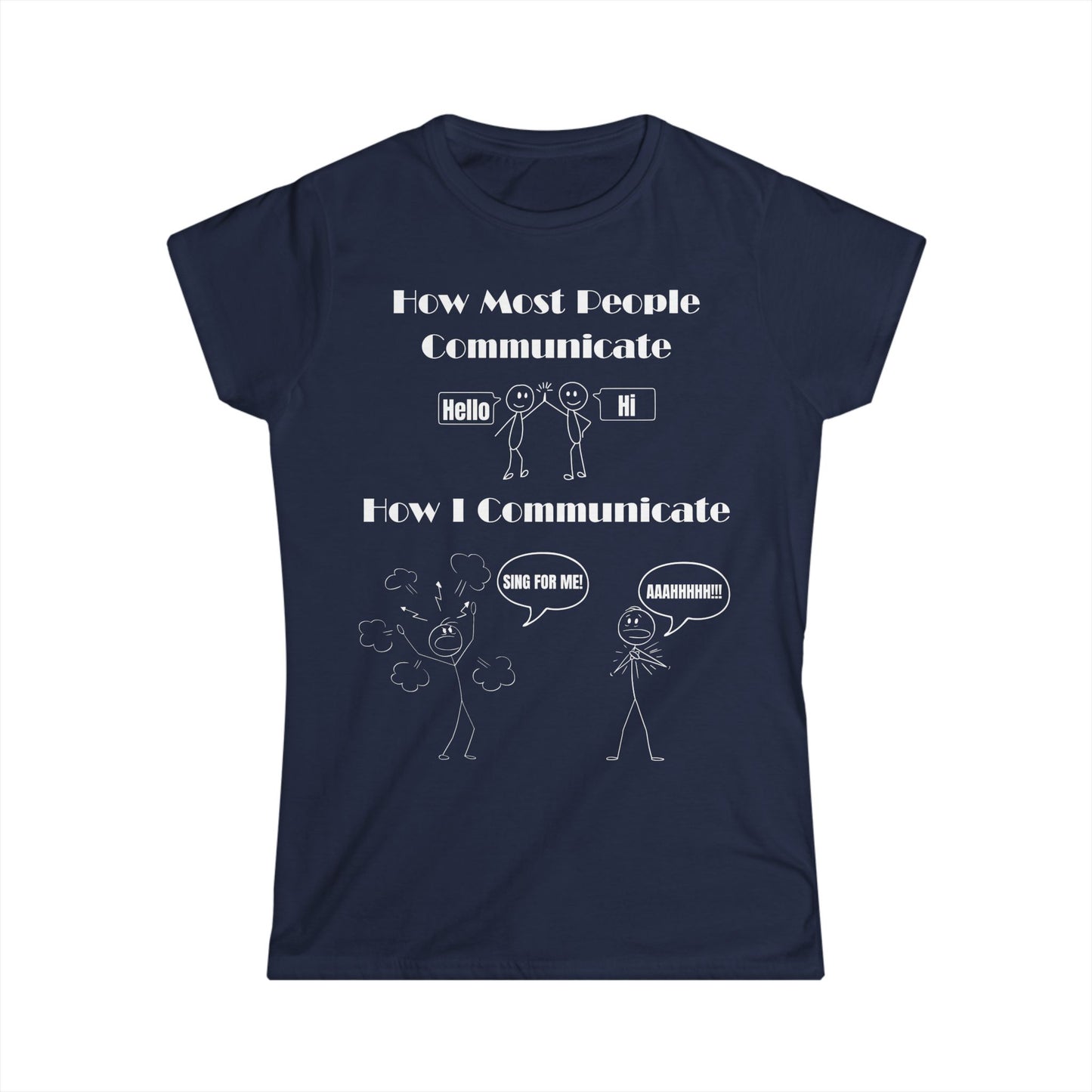 Women's T-Shirt "Theatre Voices" – Musical Theatre Design for Performers & Fans