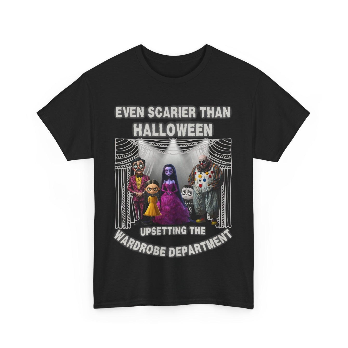 Even Scarier Than Halloween Men’s T-Shirt – Theatre-Inspired Costume Chaos Design (Unisex)