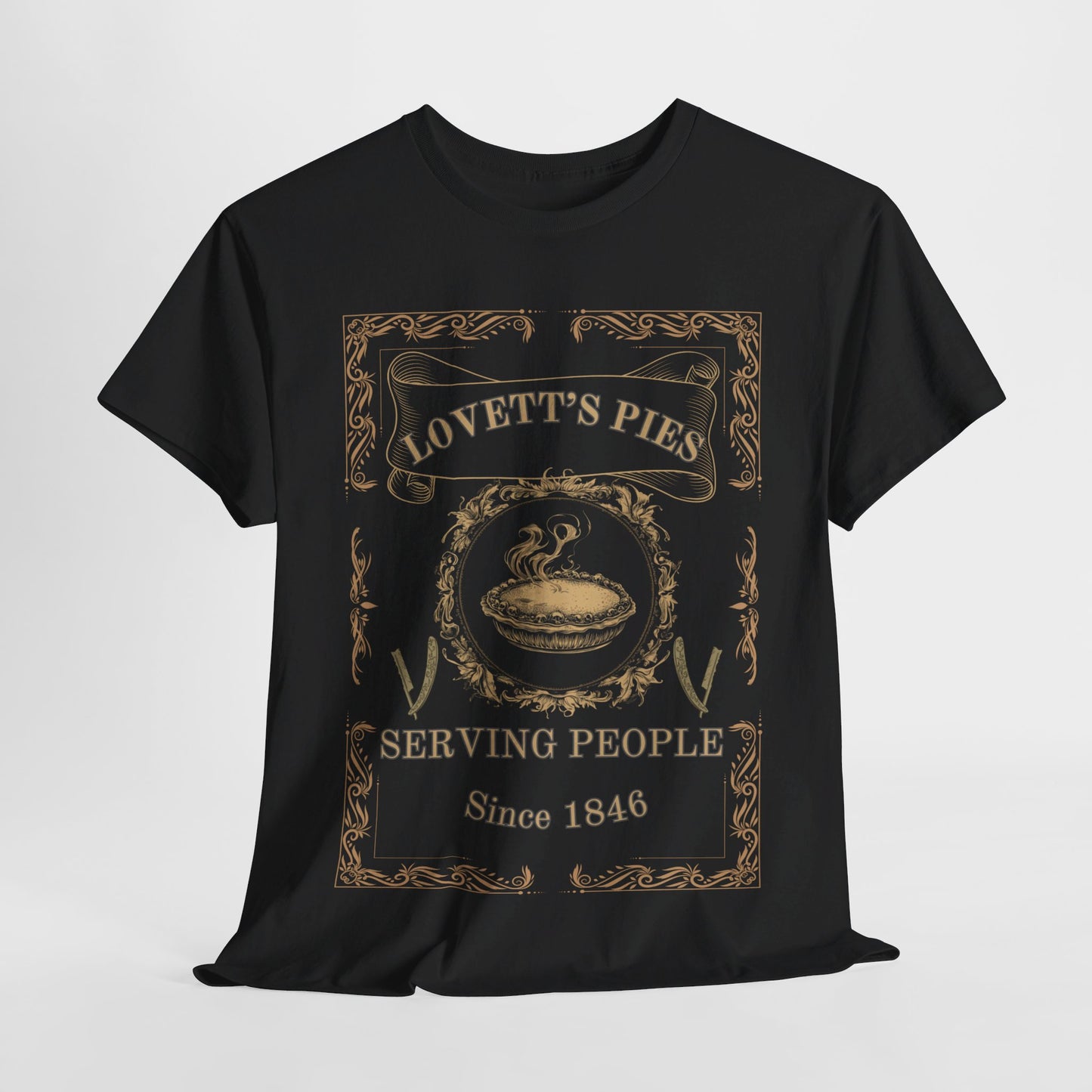 Lovett's Pies Men's T-Shirt – Victorian Gothic Style for Theatre Lovers
