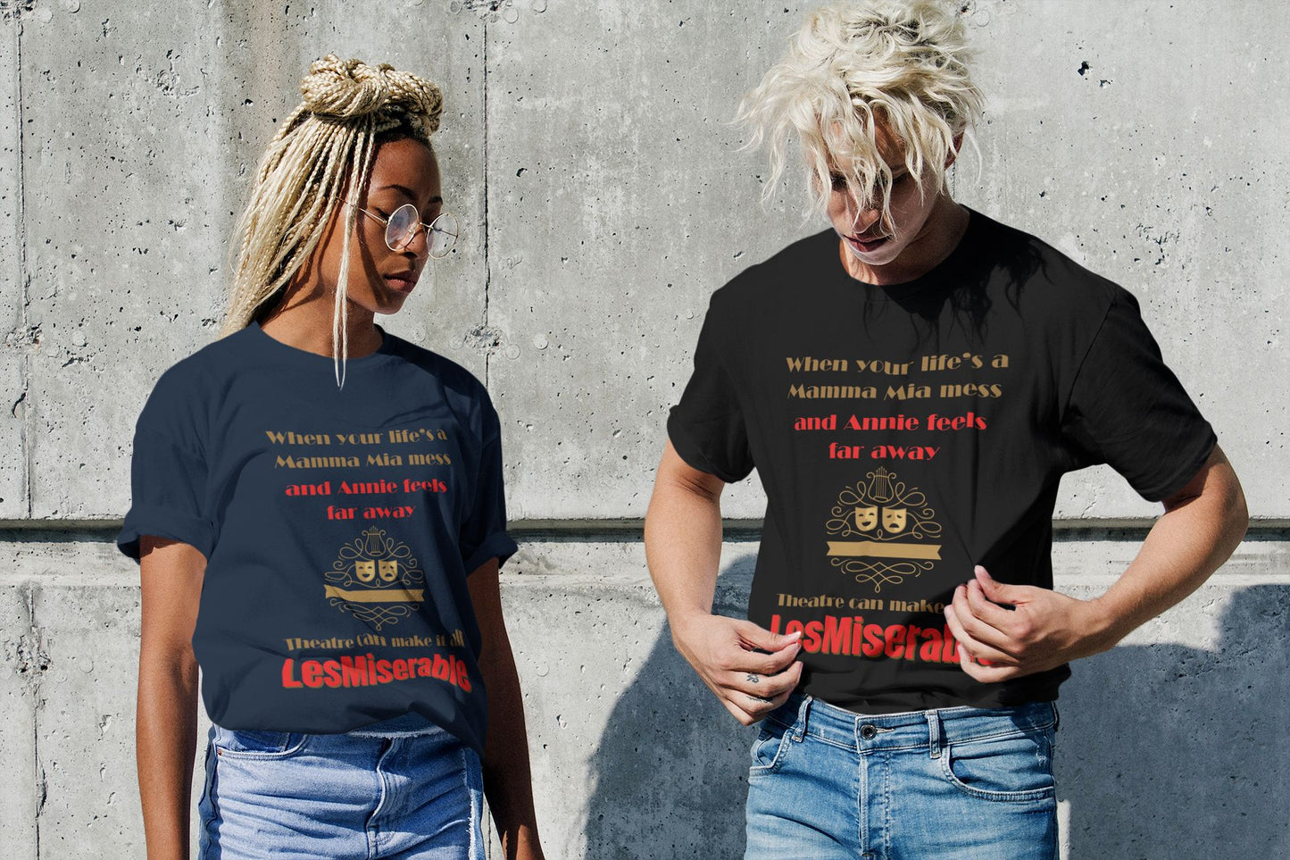 Men's "LesMiserable" Theatre T-Shirt – Unisex Fit for Musical Fans