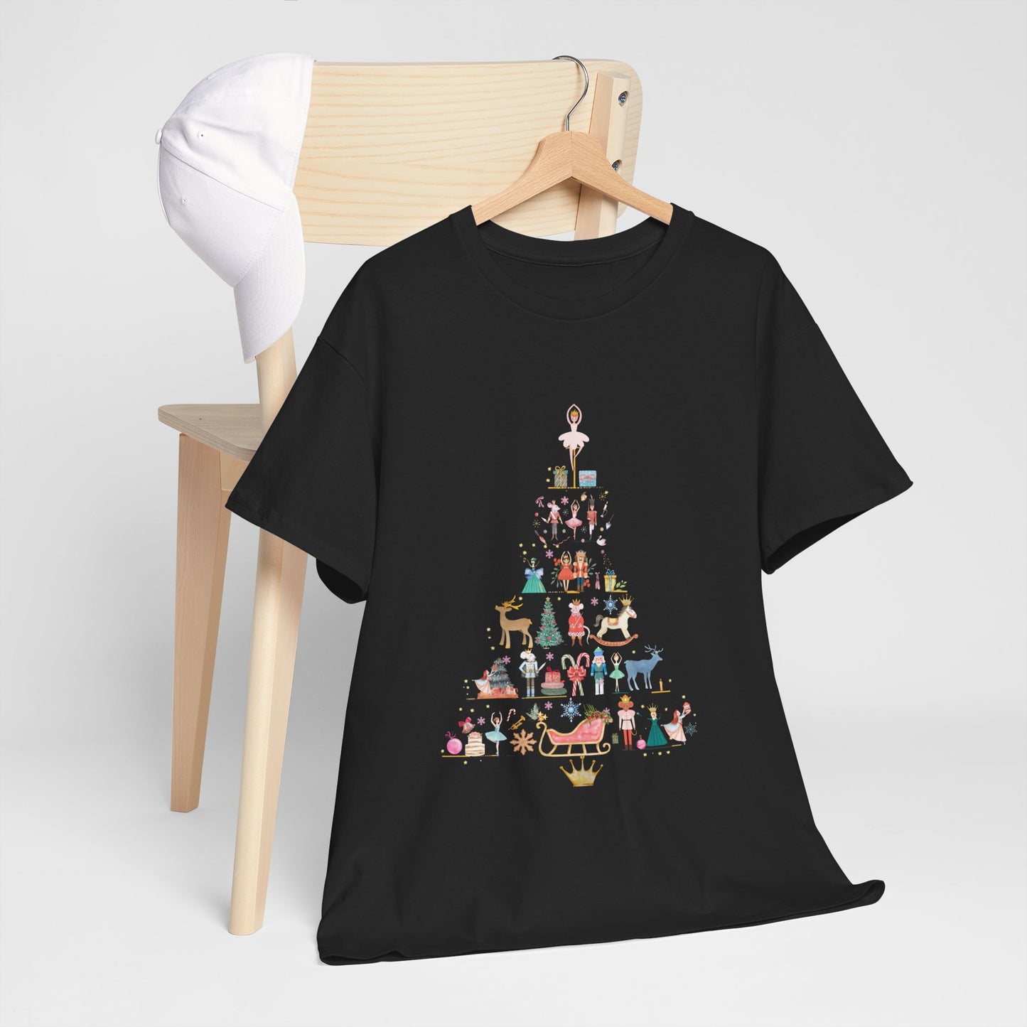 Nutcracker Tree Silhouette Women's T-Shirt – Theatre Christmas Unisex Design