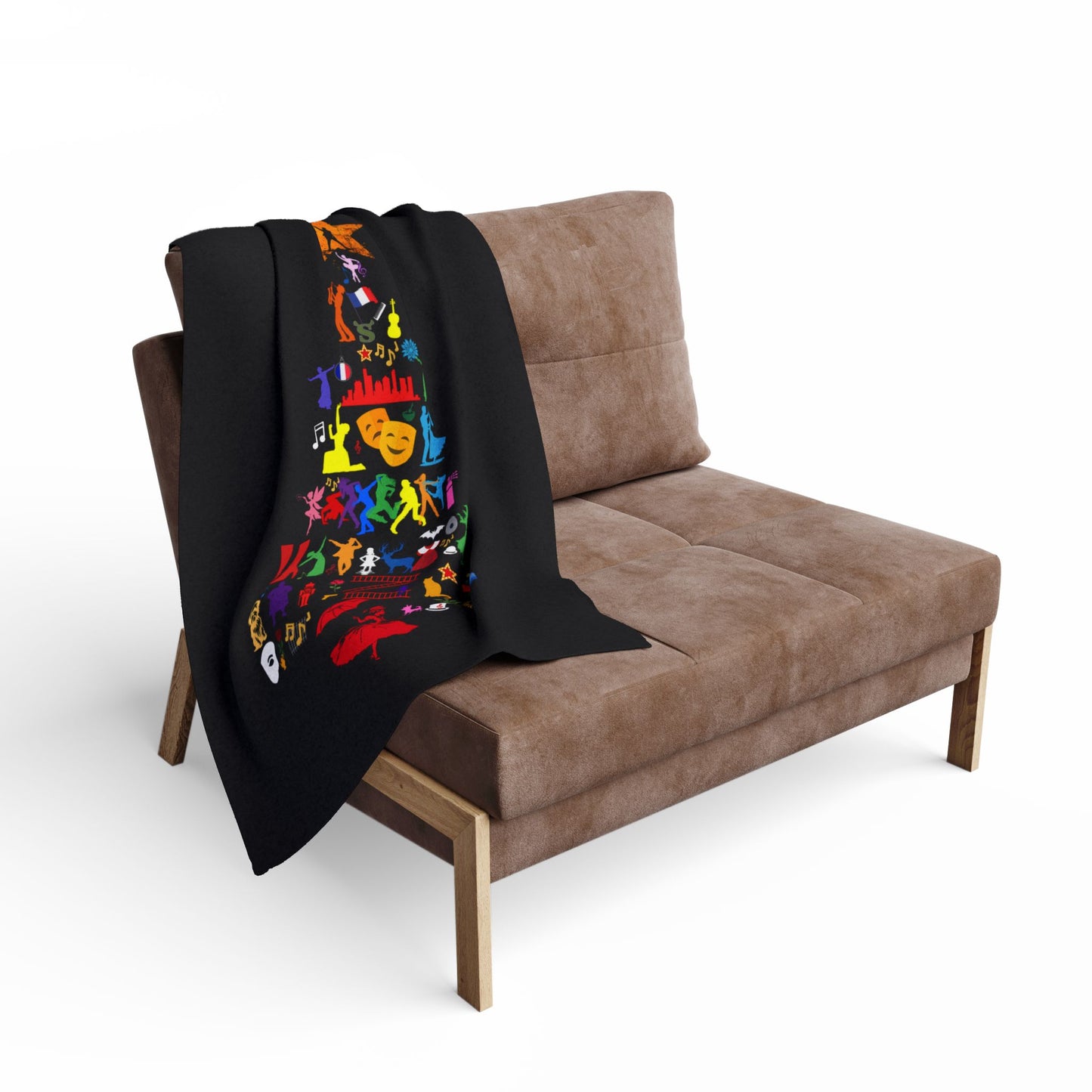 Musical Theatre Tree Fleece Blanket – Festive & Cosy Christmas Theatre-Inspired Design