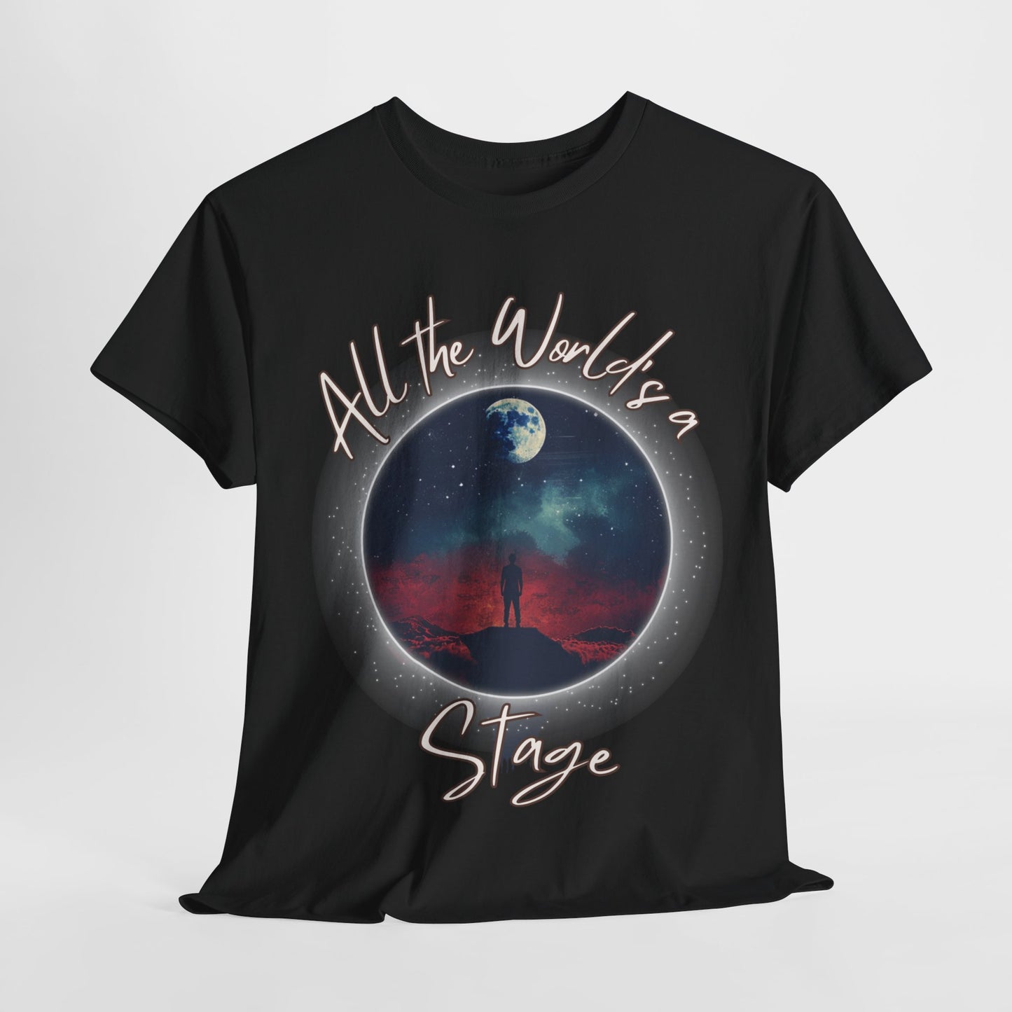Men's "All the World Is A Stage" T-Shirt – Shakespeare & Theatre Unisex Design for Performers