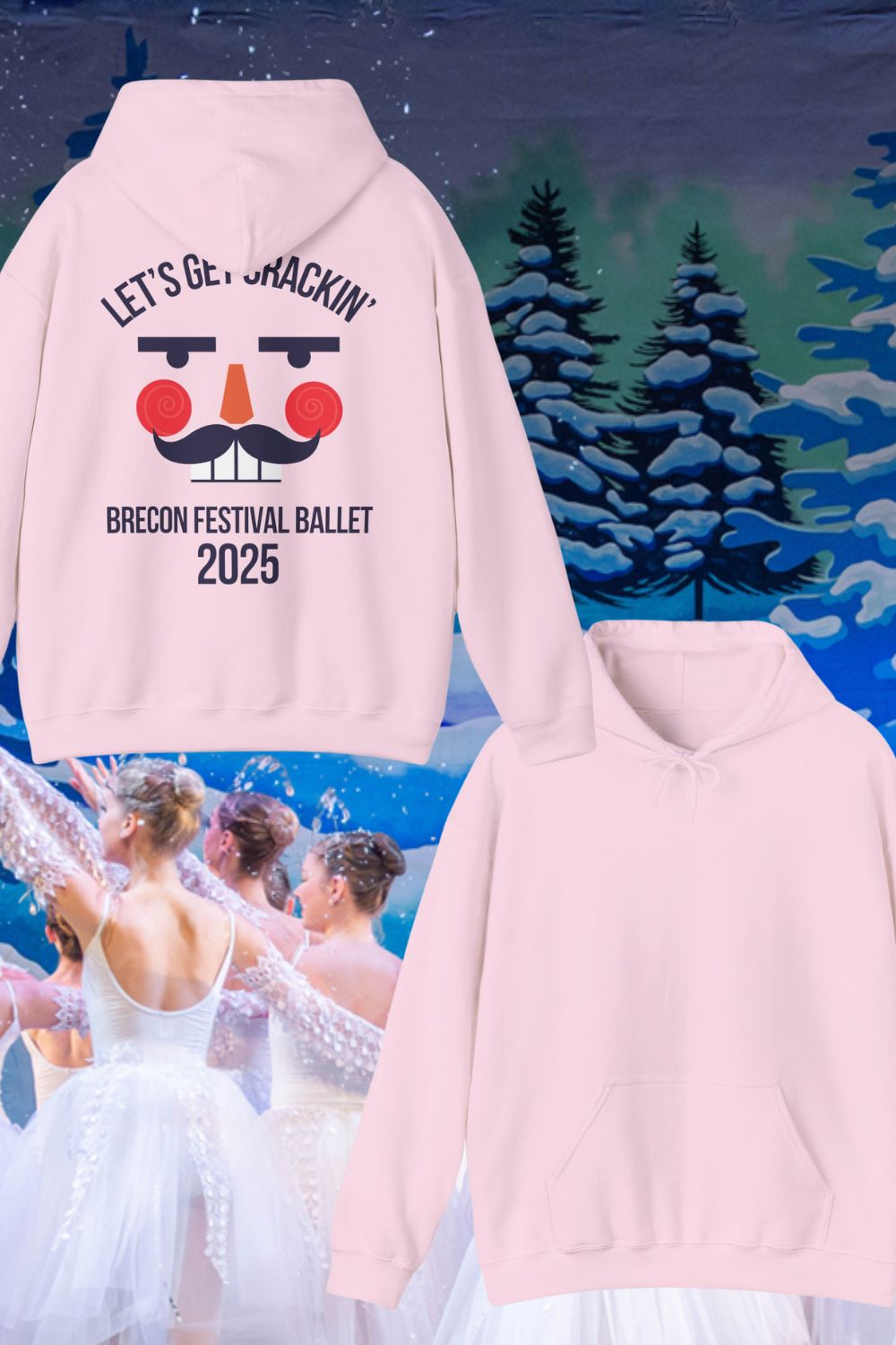 Let’s Get Crackin’ Back Print Hoodie – Brecon Festival Ballet