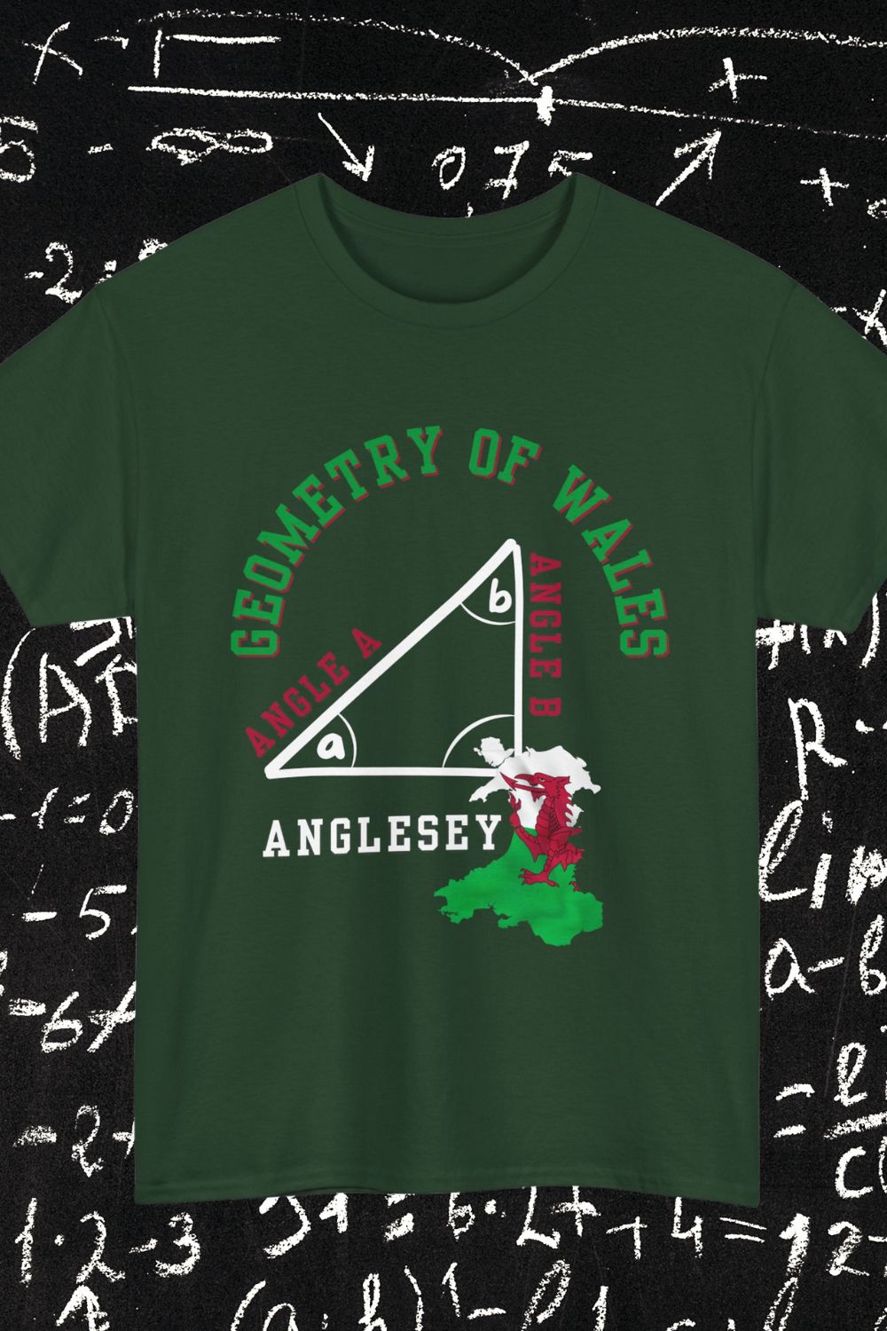 Angle A + Angle B = Anglesey T-Shirt – STEM Wales Gift (Men’s/Unisex Fit)