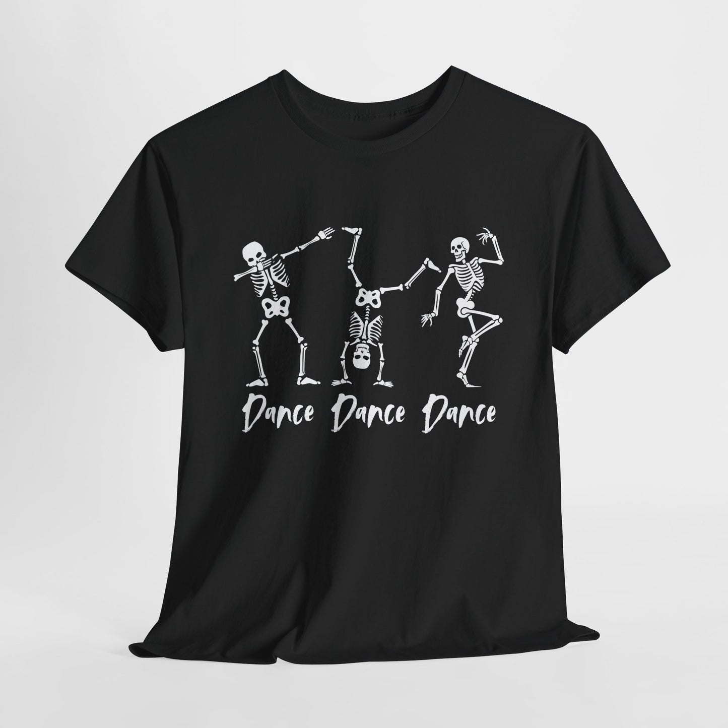 Dance Dance Dance Skeleton T-Shirt – Unisex Black Cotton T-Shirt for Dancers