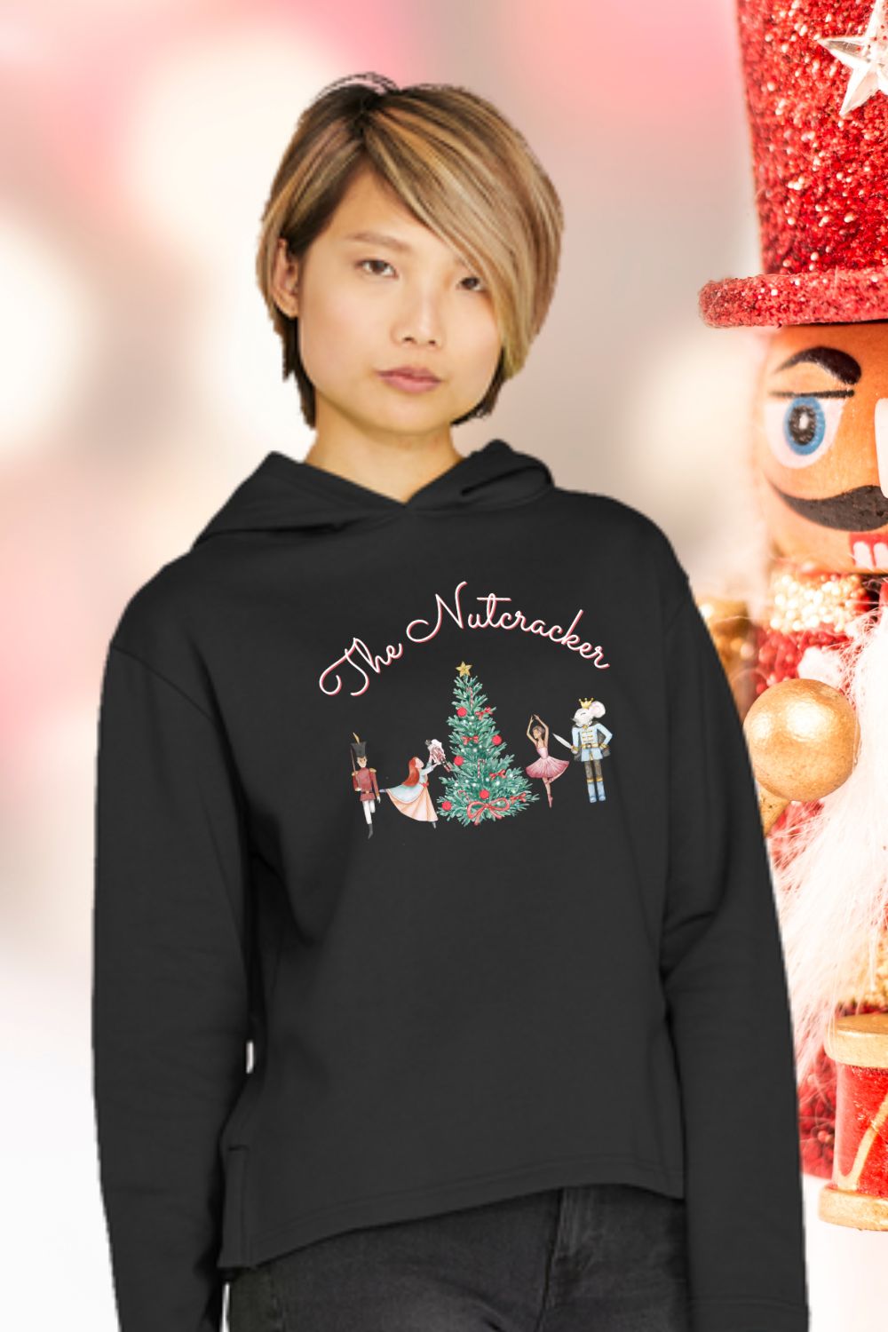 Women’s Organic Relaxed Fit Hoodie – The Nutcracker Front Print