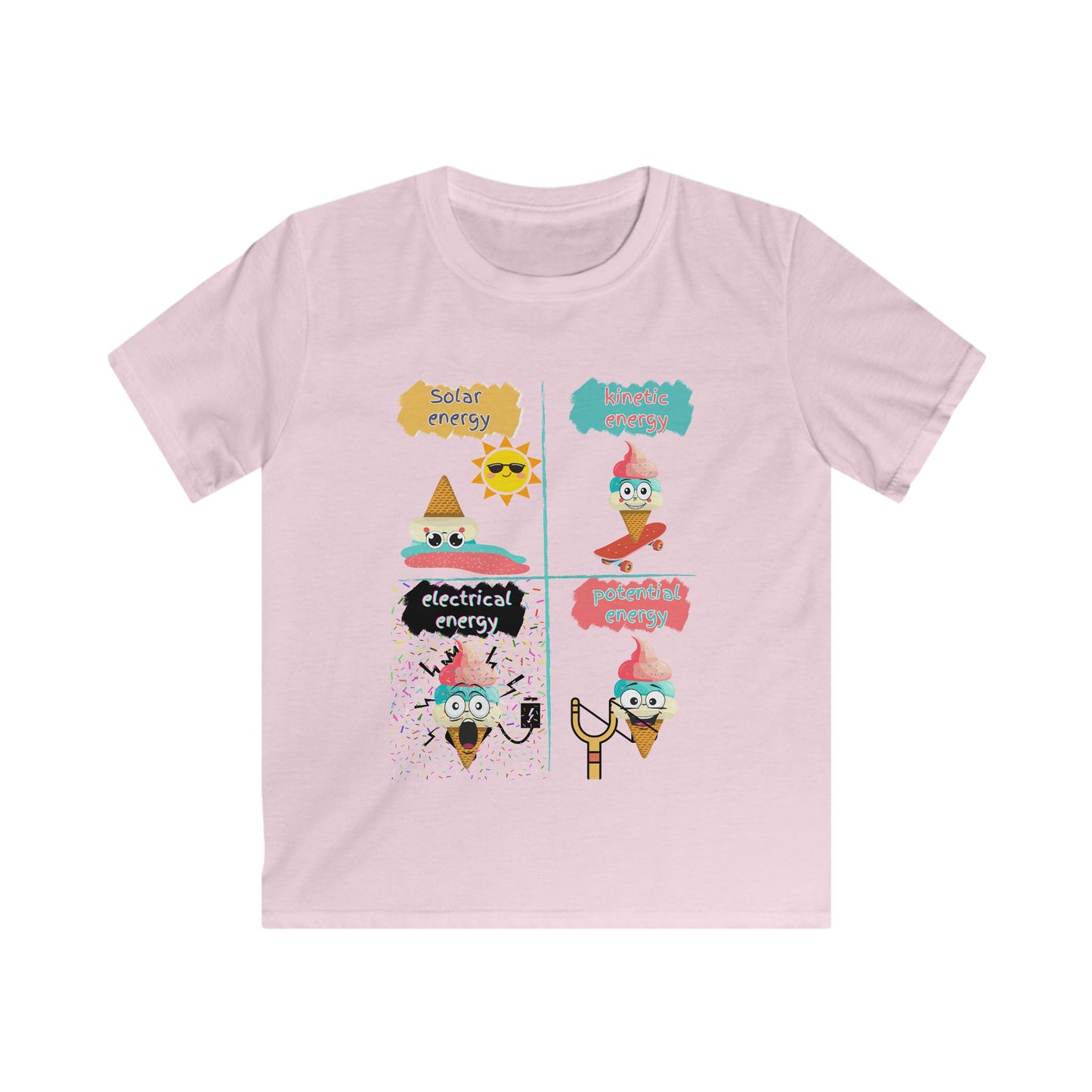 STEM Physics Fun T-Shirt – Ice Cream Energy Learning for Kids