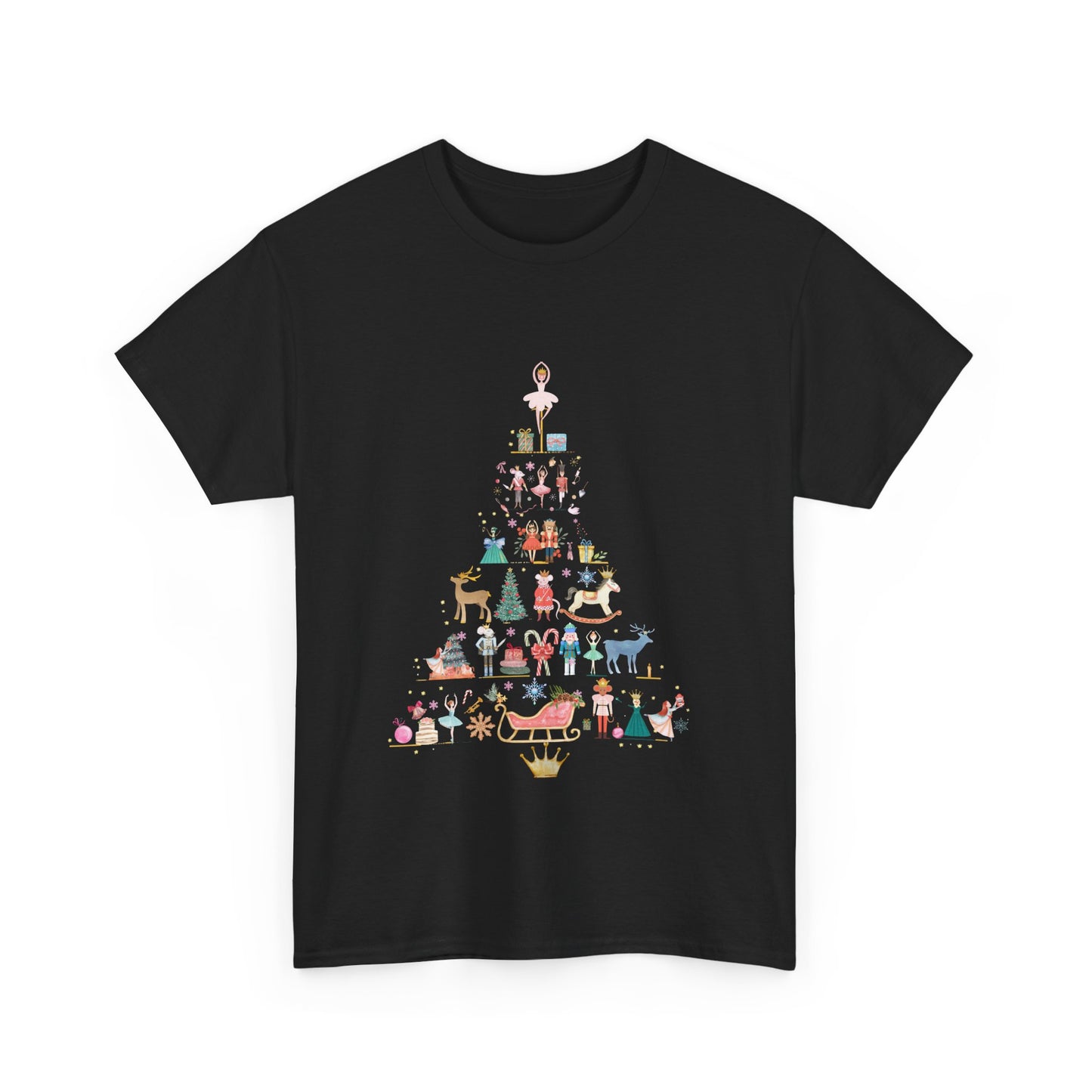 Nutcracker Tree Silhouette Women's T-Shirt – Theatre Christmas Unisex Design