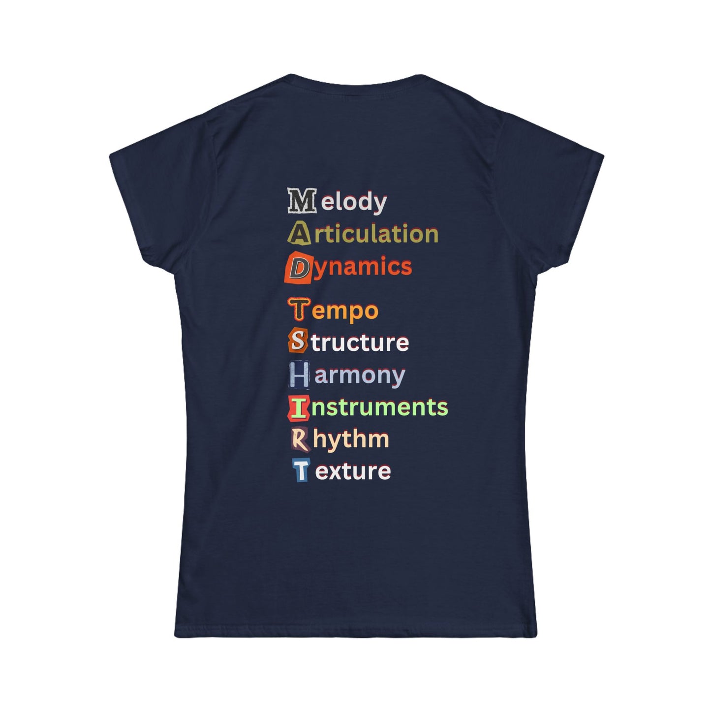 Women's "Mad T-shirt" Music Lovers’ Tee – M.A.D.T.S.H.I.R.T Design for Music Enthusiasts