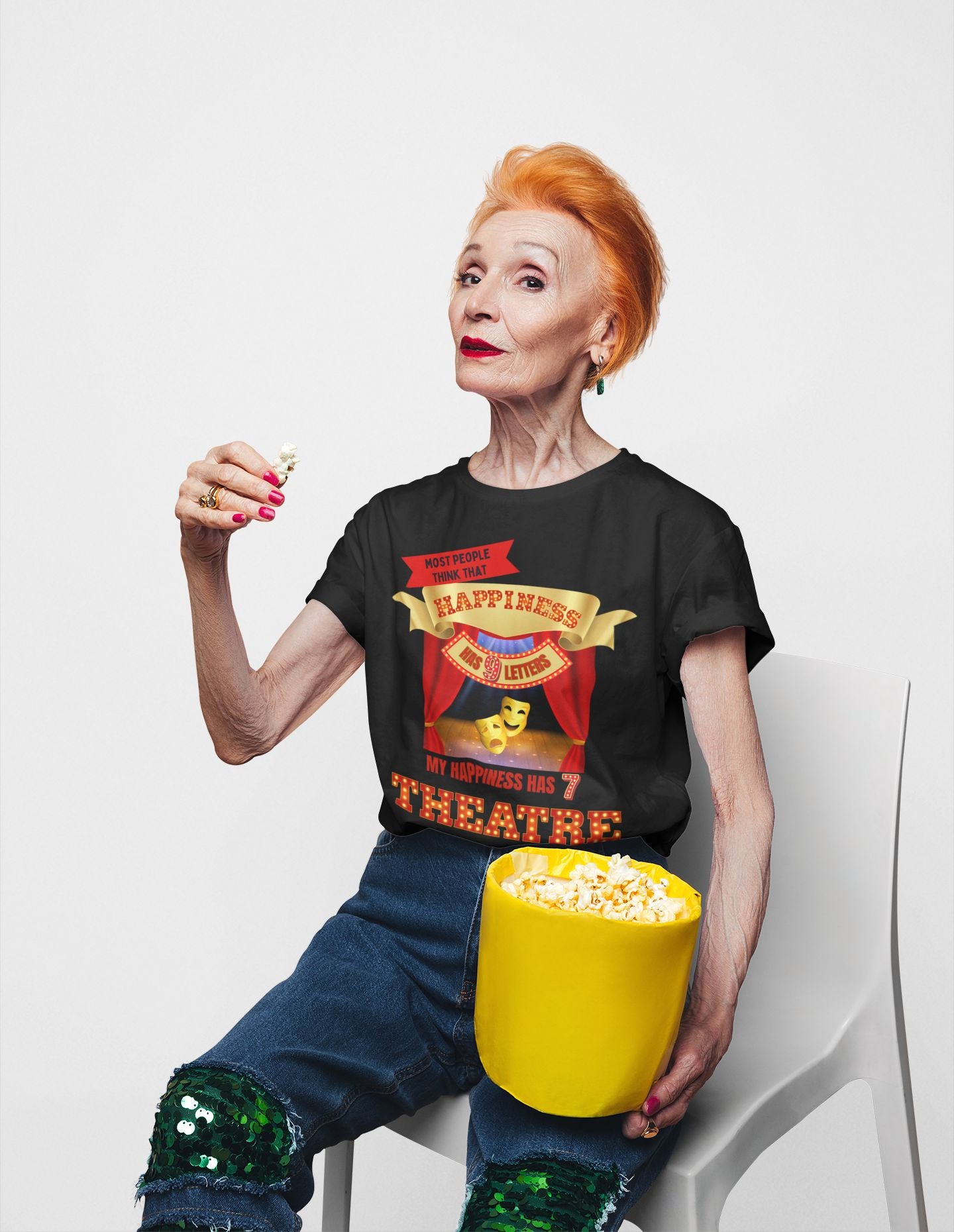 Theatre is Happiness Unisex T-shirt – Perfect for Theatre Lovers & Stage Enthusiasts
