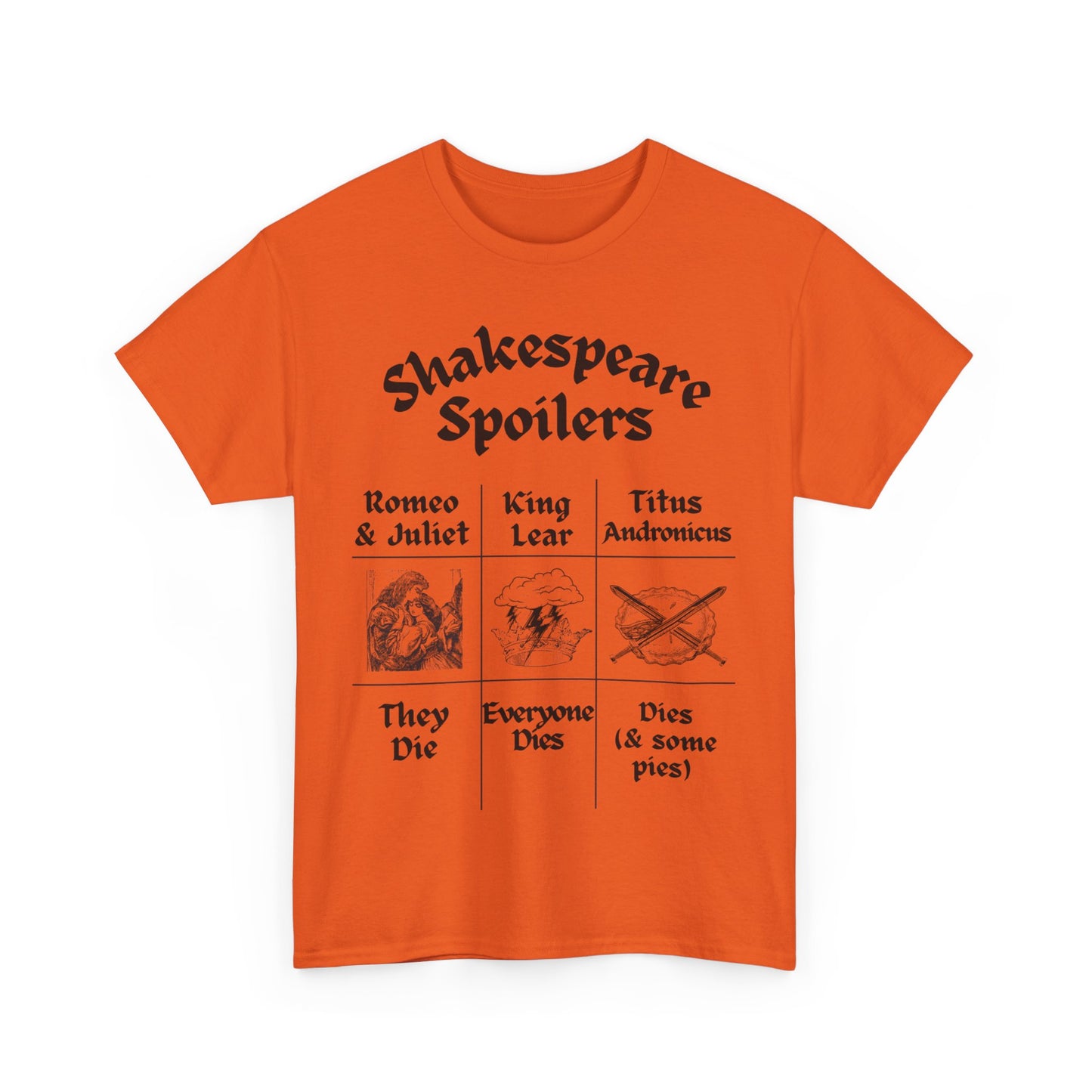 Men's T-Shirt "Shakespeare Spoilers" – Unisex Design for Drama & English Teachers